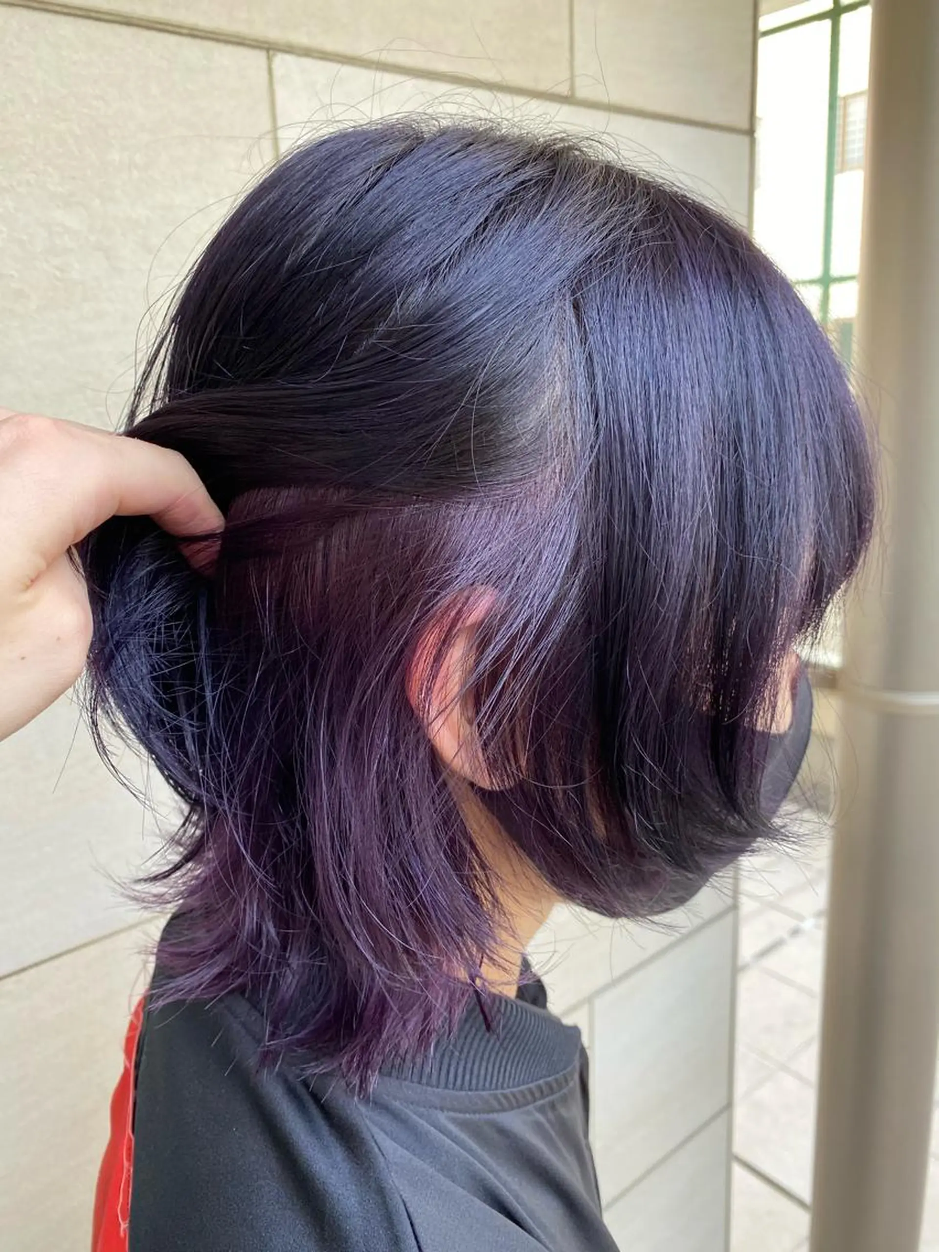 ショート カラー メンズ ディープラベンダー ラベンダーカラー 🌟縮毛矯正/ 髪質改善/髙橋🌟のヘアスタイル