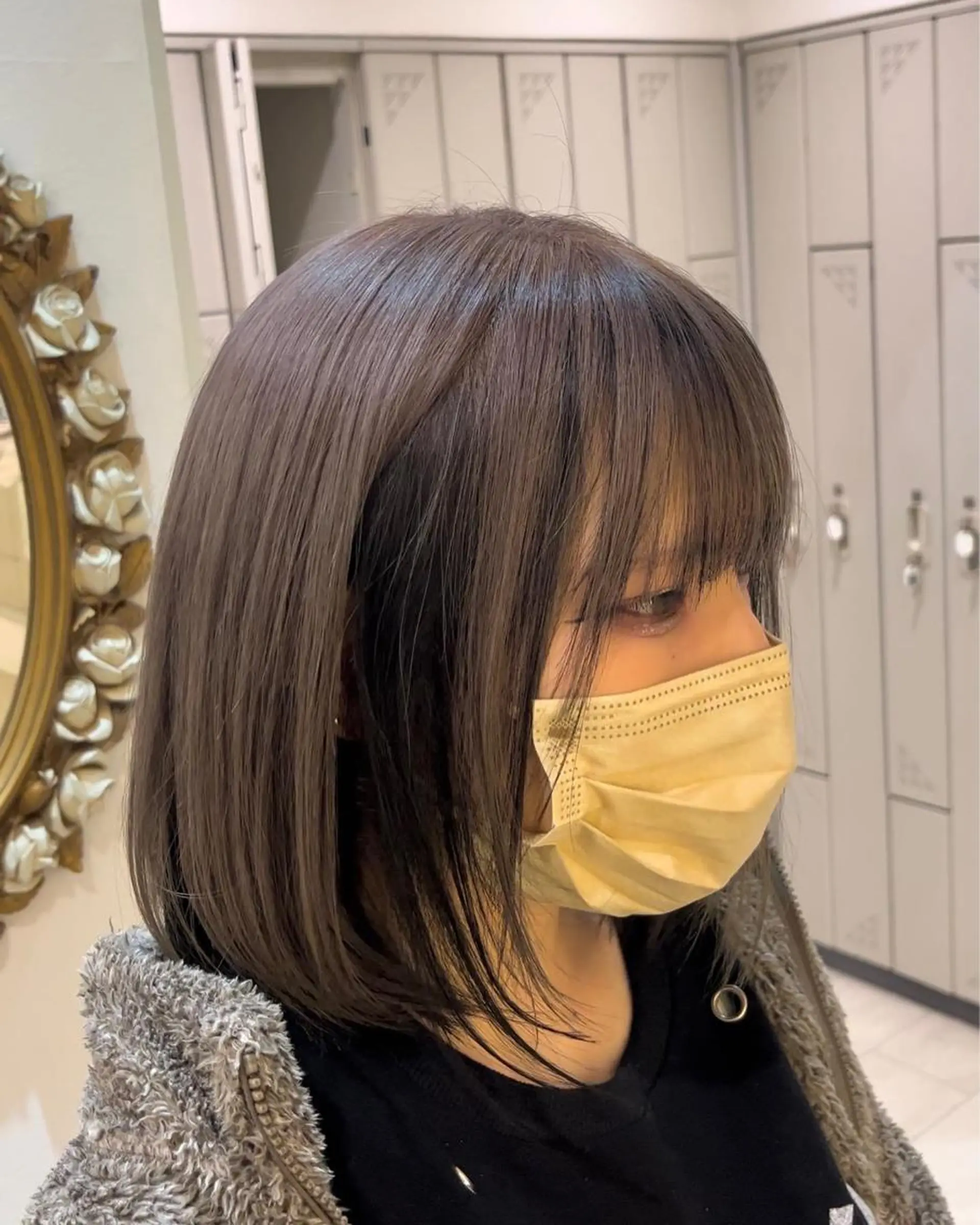 カラー グレージュ/透け感 カラー/透明感カラーのヘアスタイル