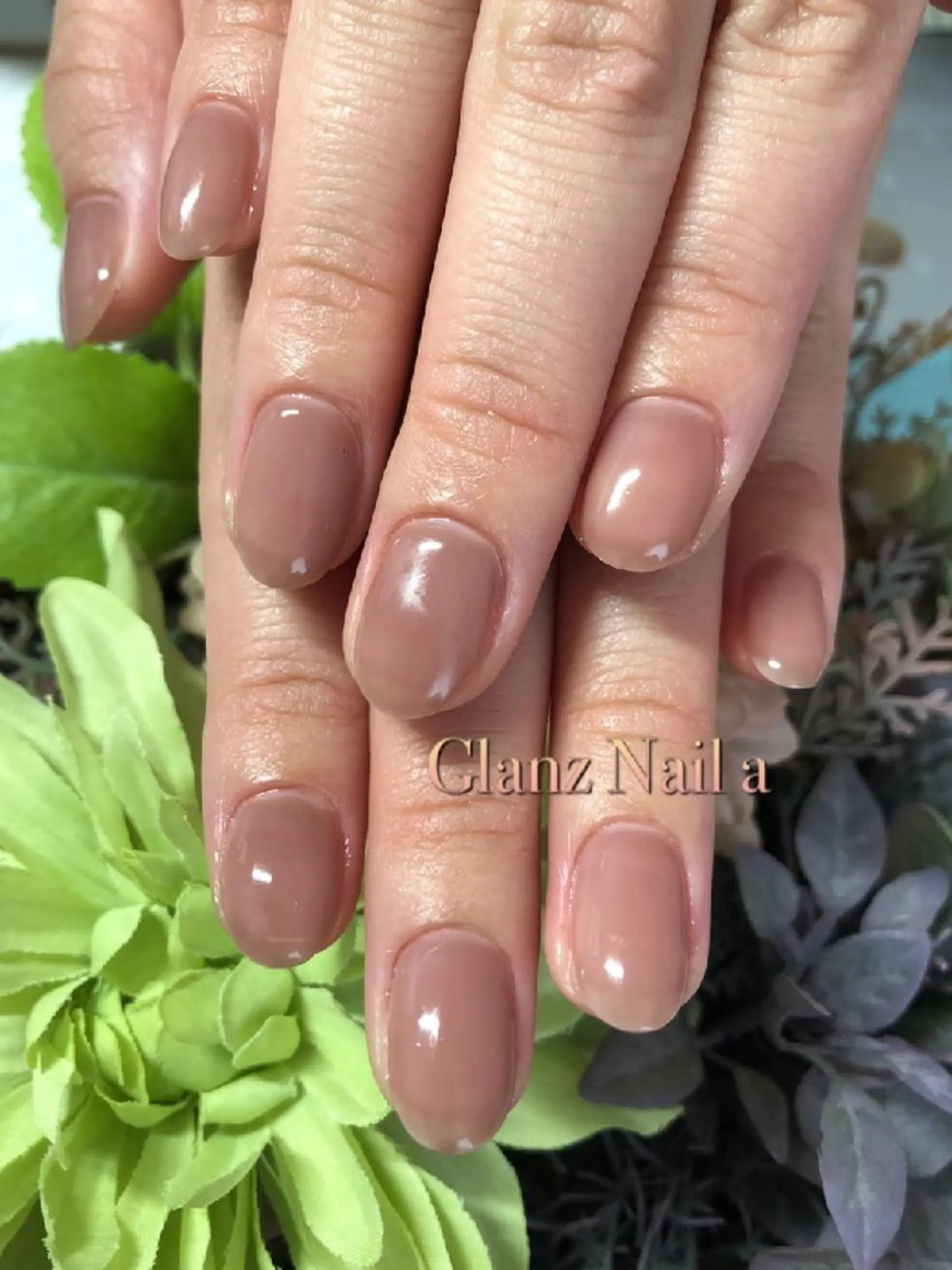 ネイル ワンカラーネイル Glanz  Nail aのネイルデザイン