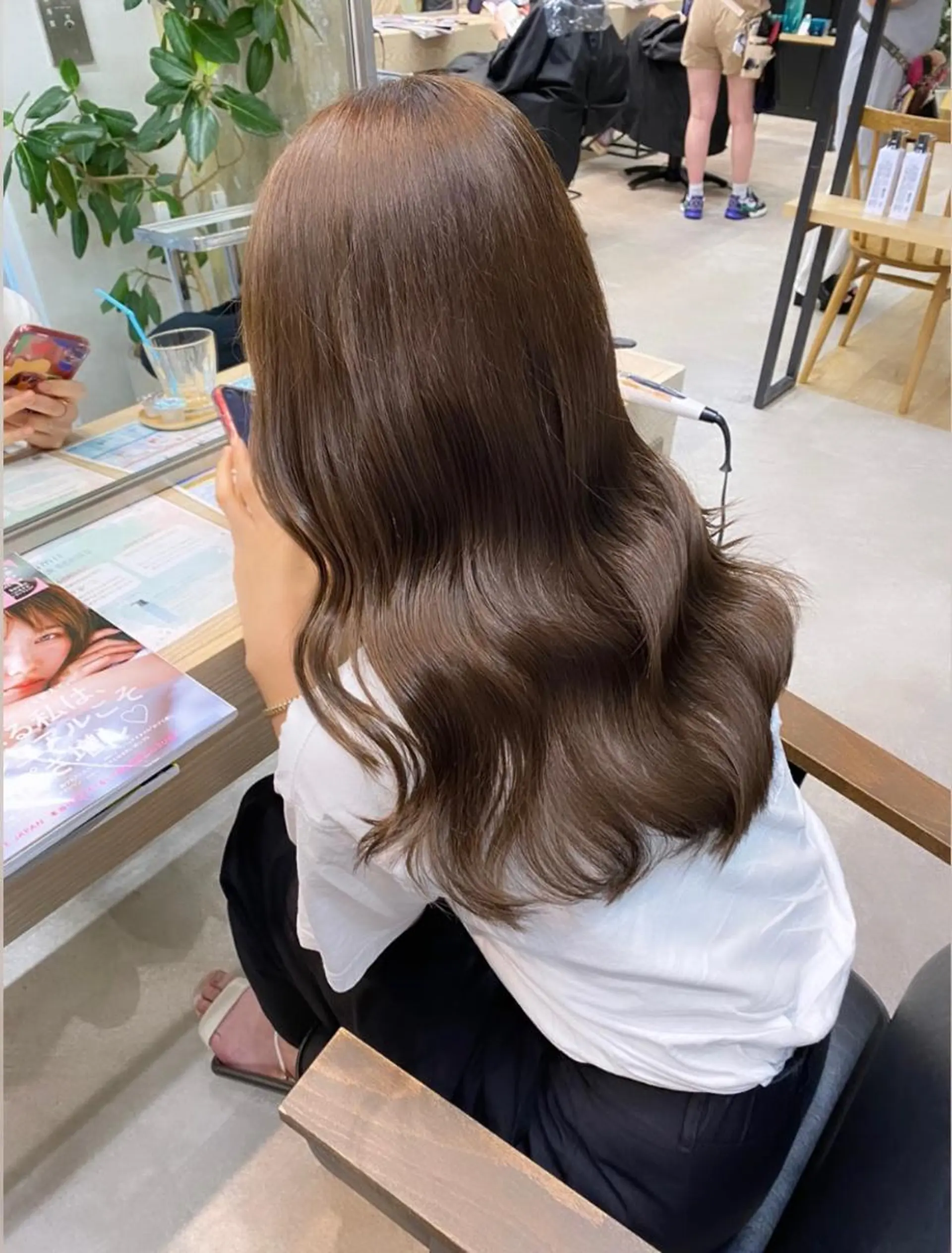 ロング メンズ縮毛矯正 ニュアンスパーマのヘアスタイル