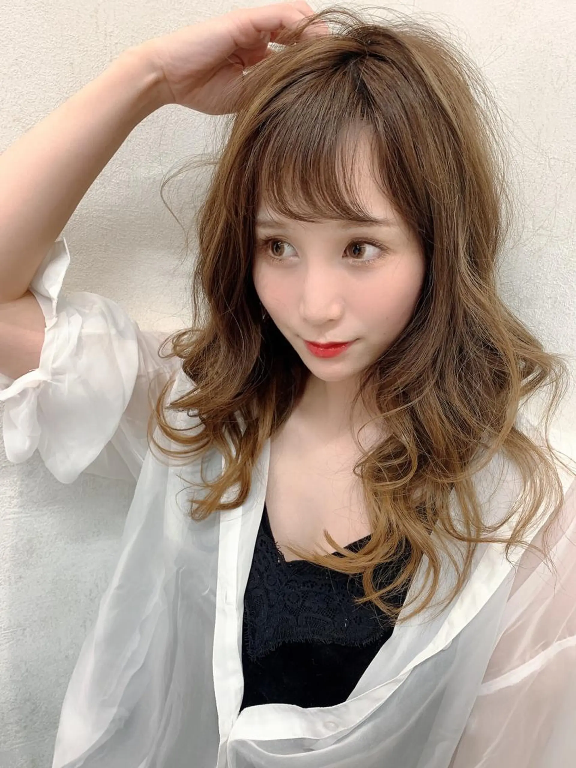 ロング メンズ縮毛矯正 ニュアンスパーマのヘアスタイル