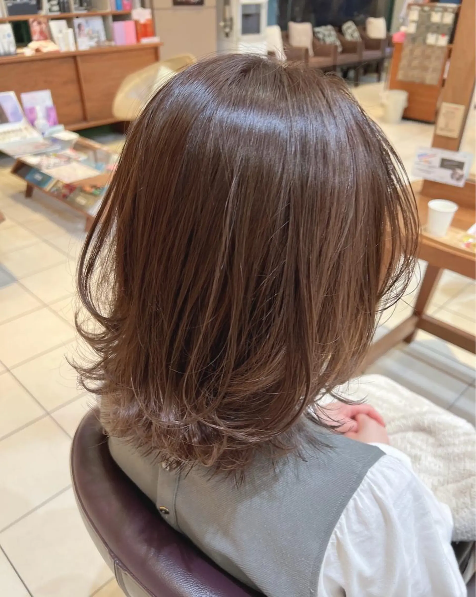 ミディアム レイヤーカット カット 川崎レイヤーカット /江口真正のヘアスタイル