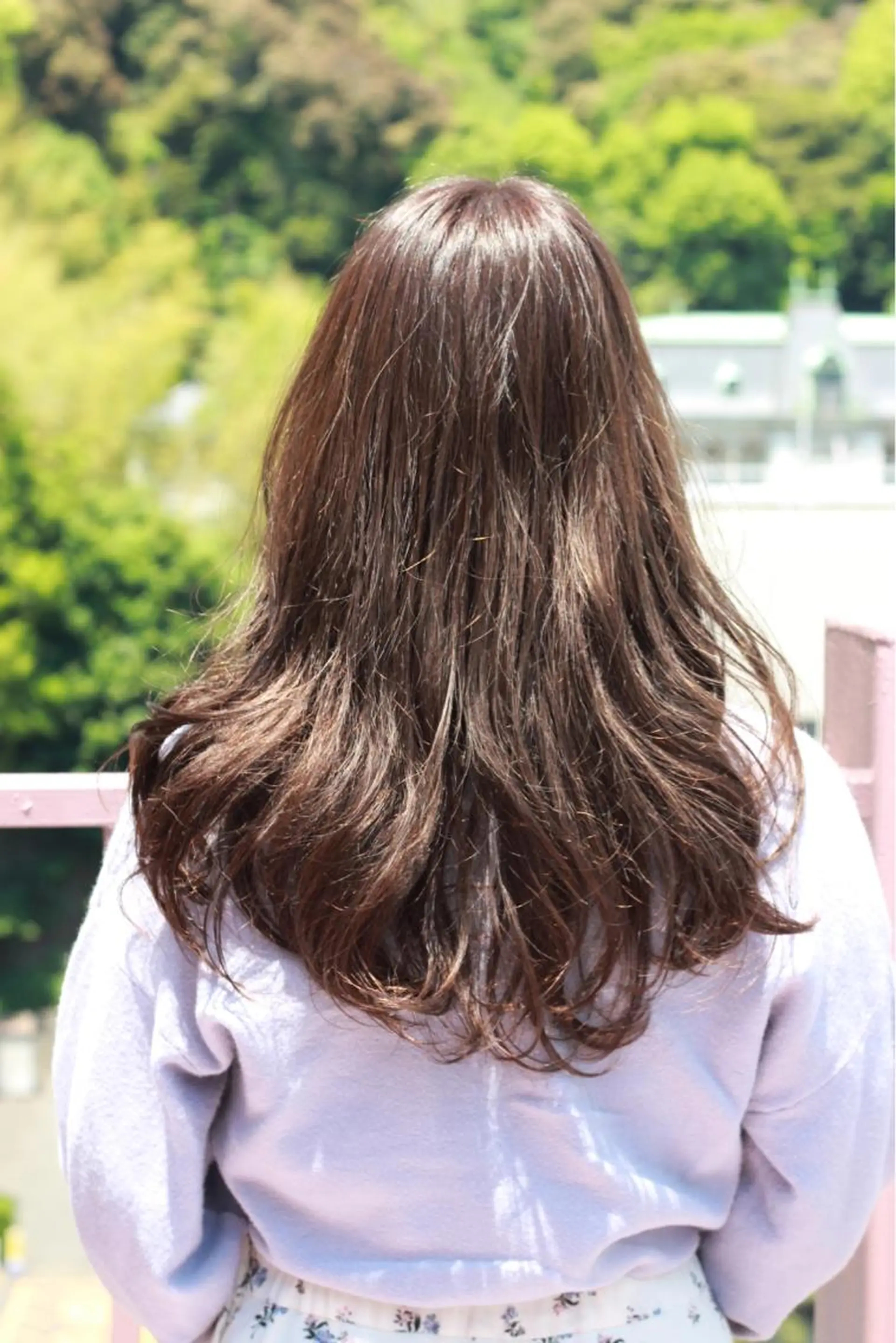 ロング カラー グレージュ ラベンダーカラー ラベンダーグレージュ ラベンダーグレー カット ヘアカラー Viage （ビアージュ）のヘアスタイル