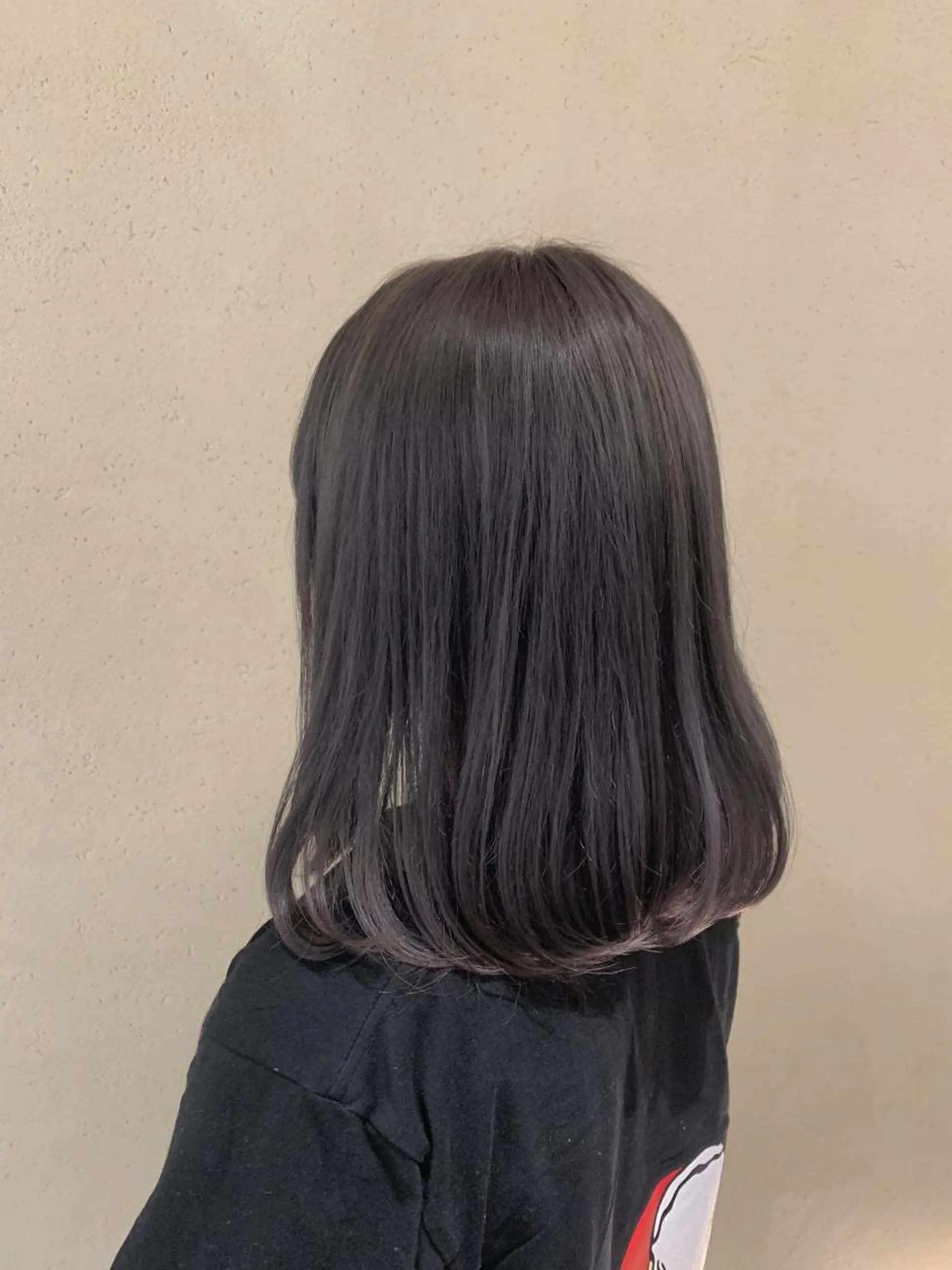 ミディアム カラー アッシュ Blue 髪質改善 💎松藤 莉奈のヘアスタイル