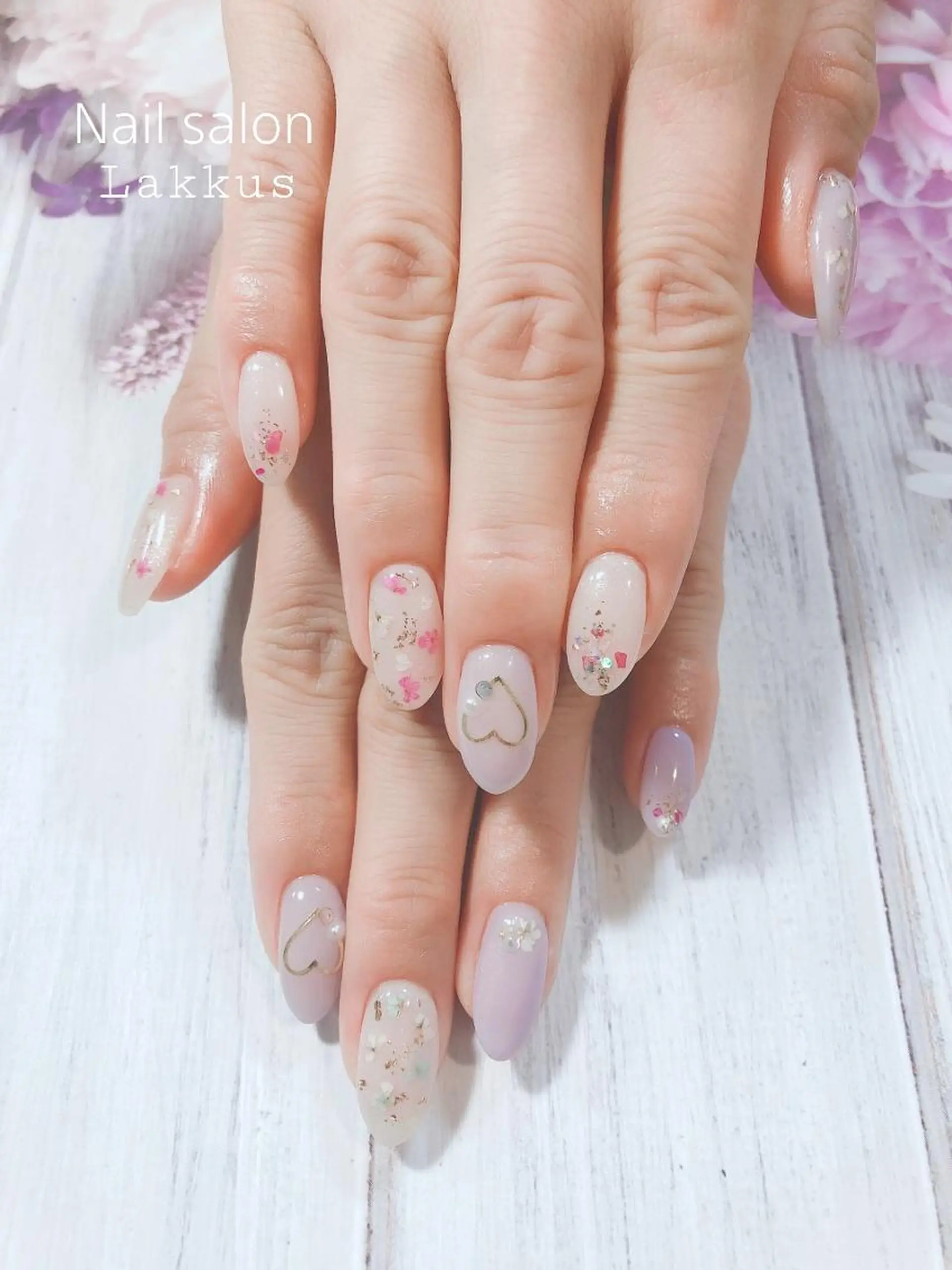 ネイル 春ネイル Lakkus T－Mのネイルデザイン