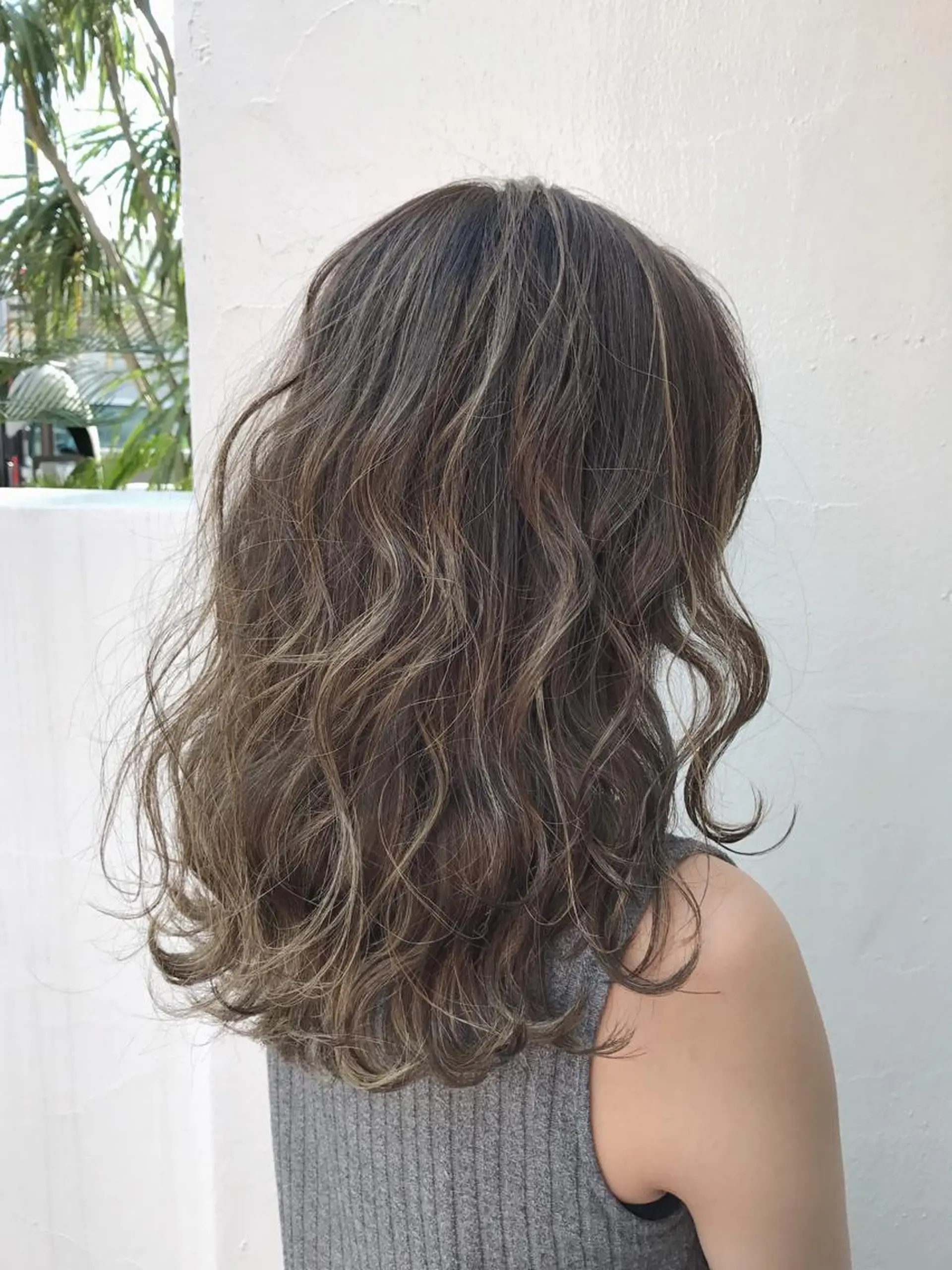 セミロング カラー ハイライトカラー ハイライト メンズカット特化柏駅 徒歩3分LOUのヘアスタイル