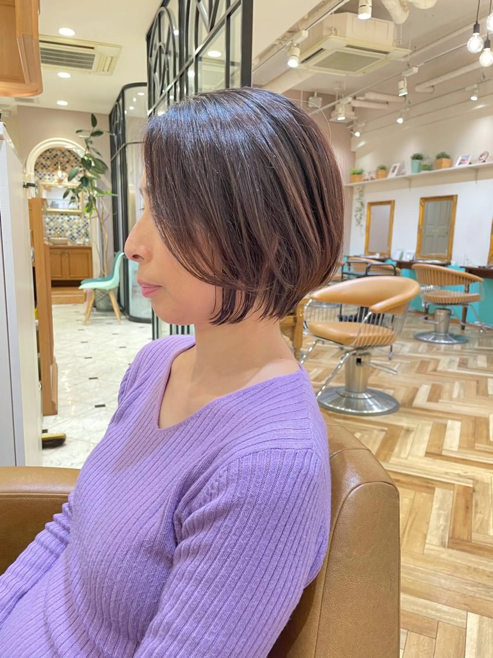 ショート カラー 💎巻ける縮毛矯正/ 艶髪💎石渕智也のヘアスタイル