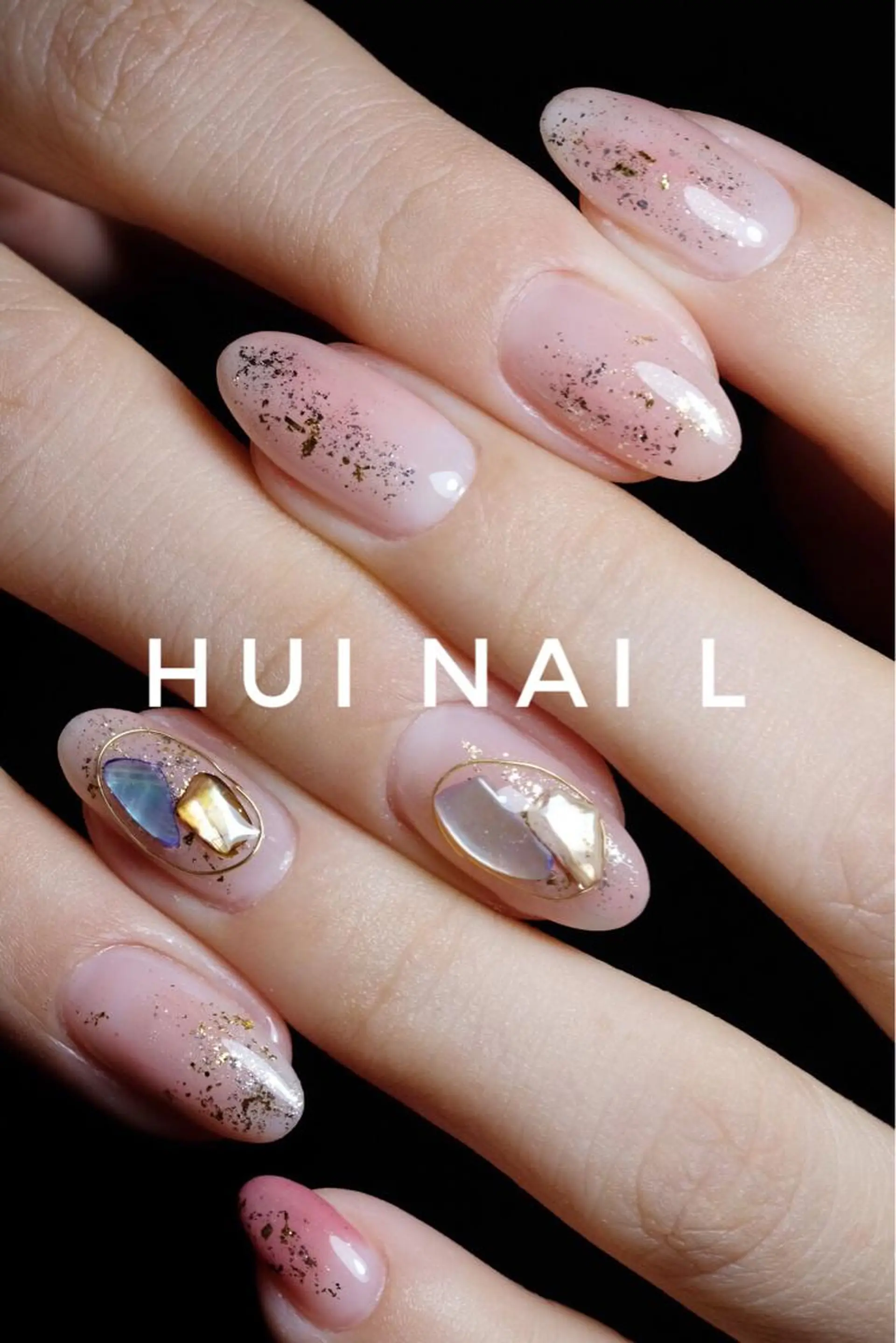 ミディアム めぐみのネイルサロン スタッフ練習のネイルデザイン