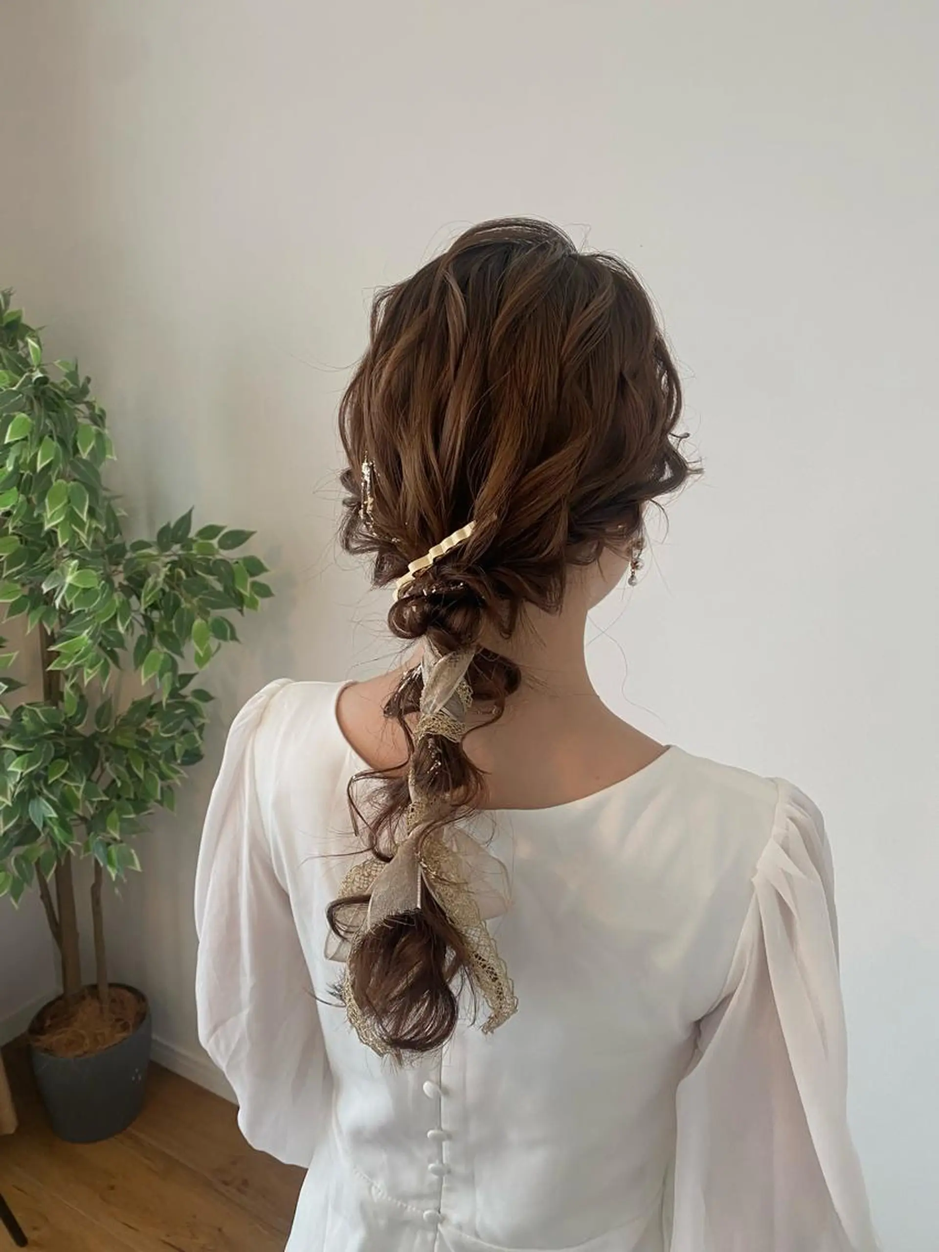 ロング ヘアアレンジ ヘアセット Mikazuki オーナーTeradaのマツエク・マツパデザイン