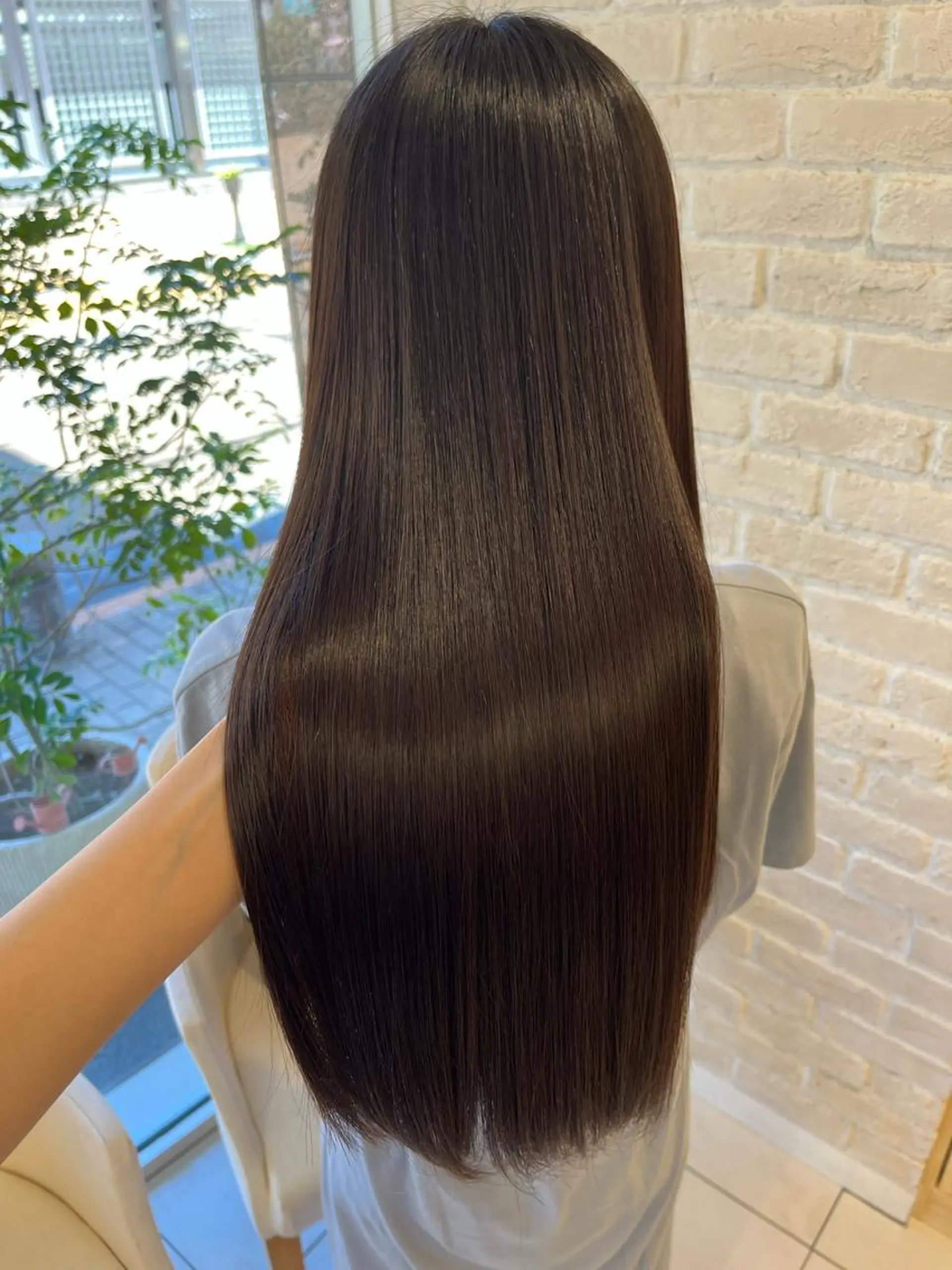 ロング カット 縮毛矯正 田中 瑞妃のヘアスタイル