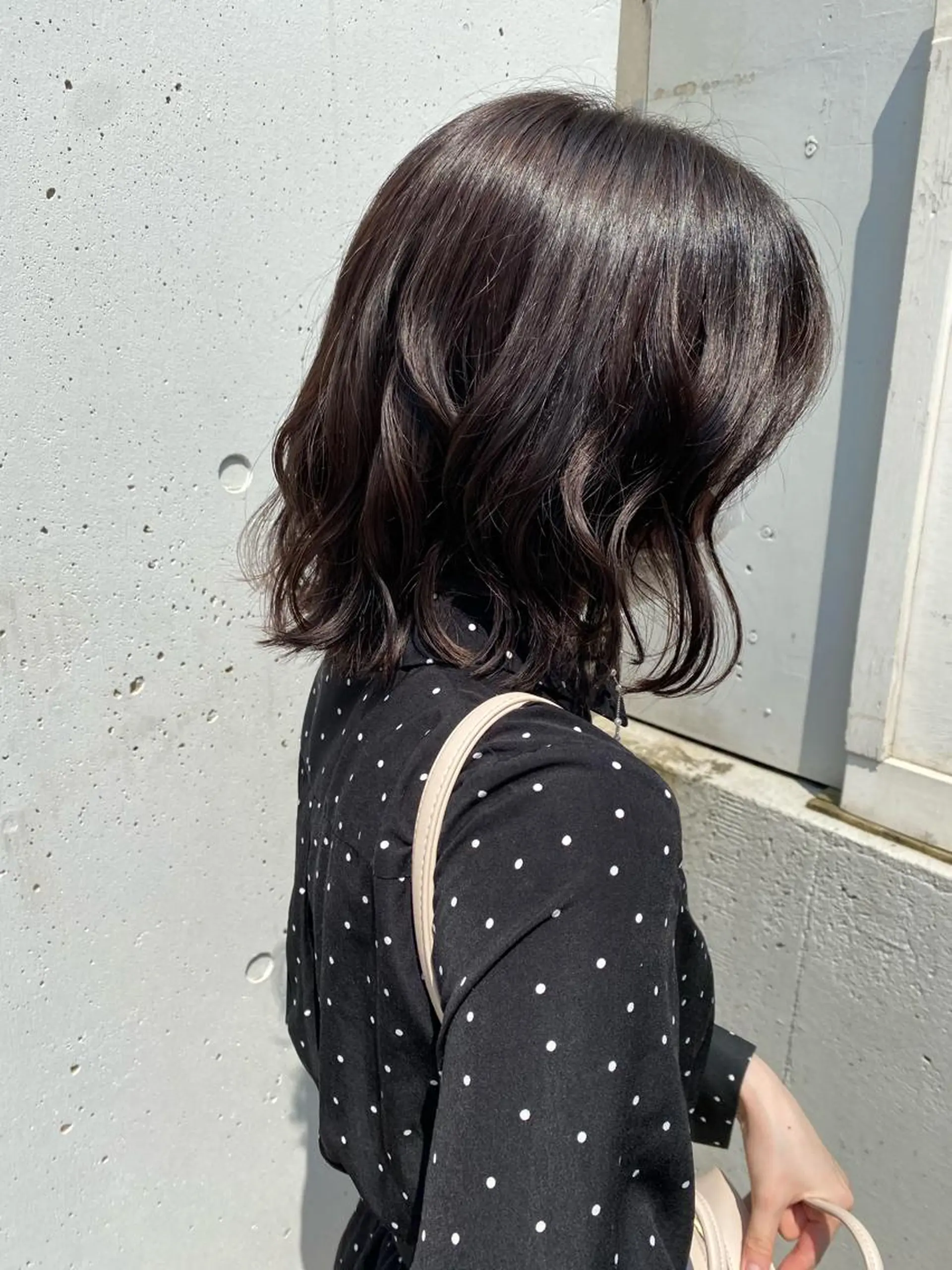 ミディアム カラー ブラウンカラー 透明感カラー ラベンダーカラー お任せヘア☘️☘️ 及川渚のヘアスタイル