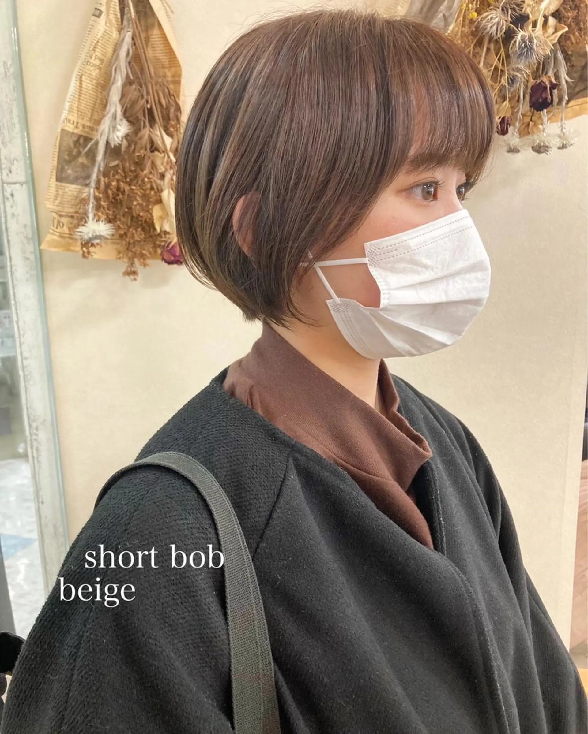 ショート カラー 切りっぱなしボブ ショートボブ ハンサムショート ベージュカラー ボブ カット ヘアカラー トリートメント 初めてのショート お任せください✂️のヘアスタイル