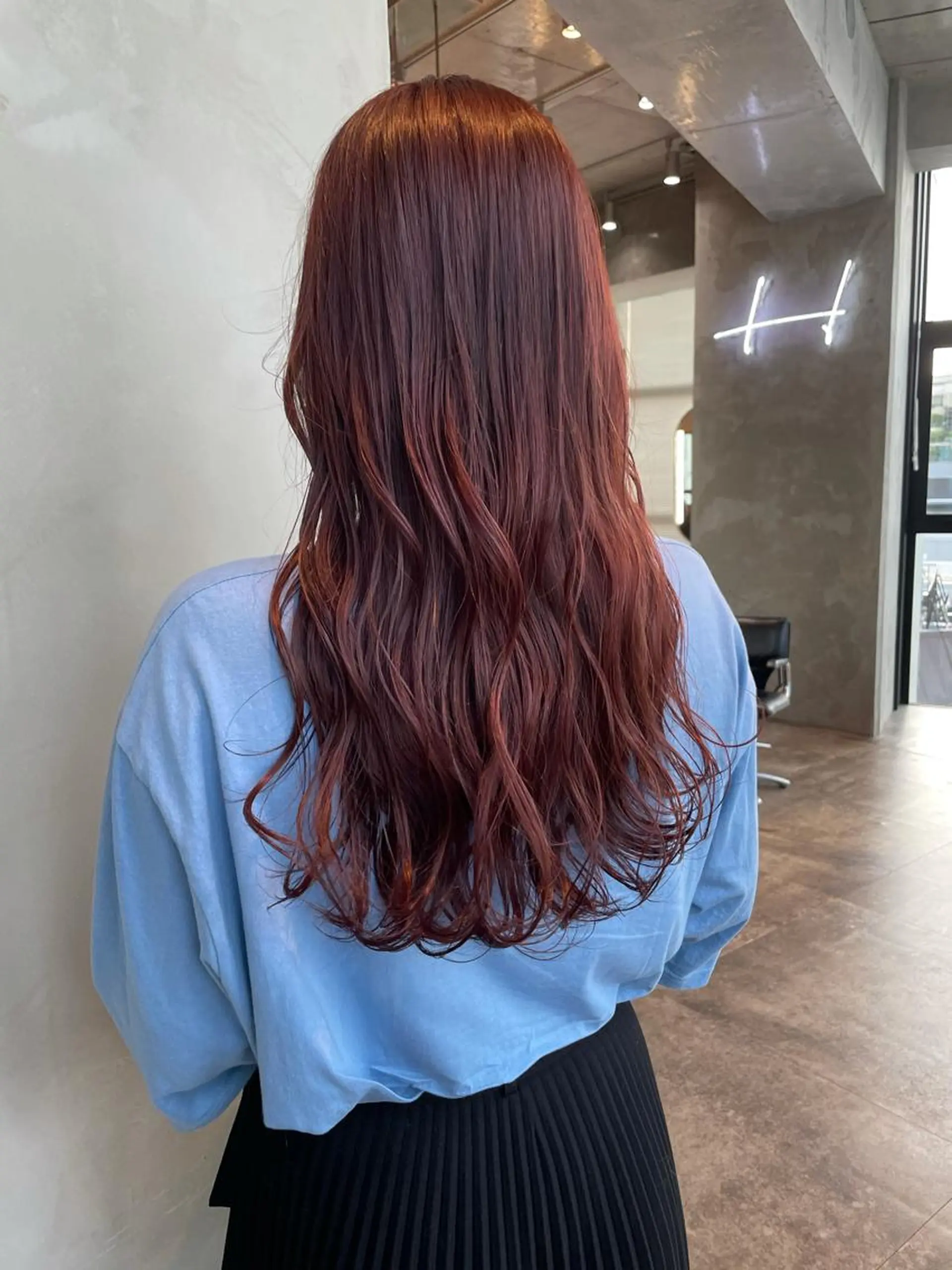 ミディアム カラー 韓国ヘア 店長NEGIのヘアスタイル