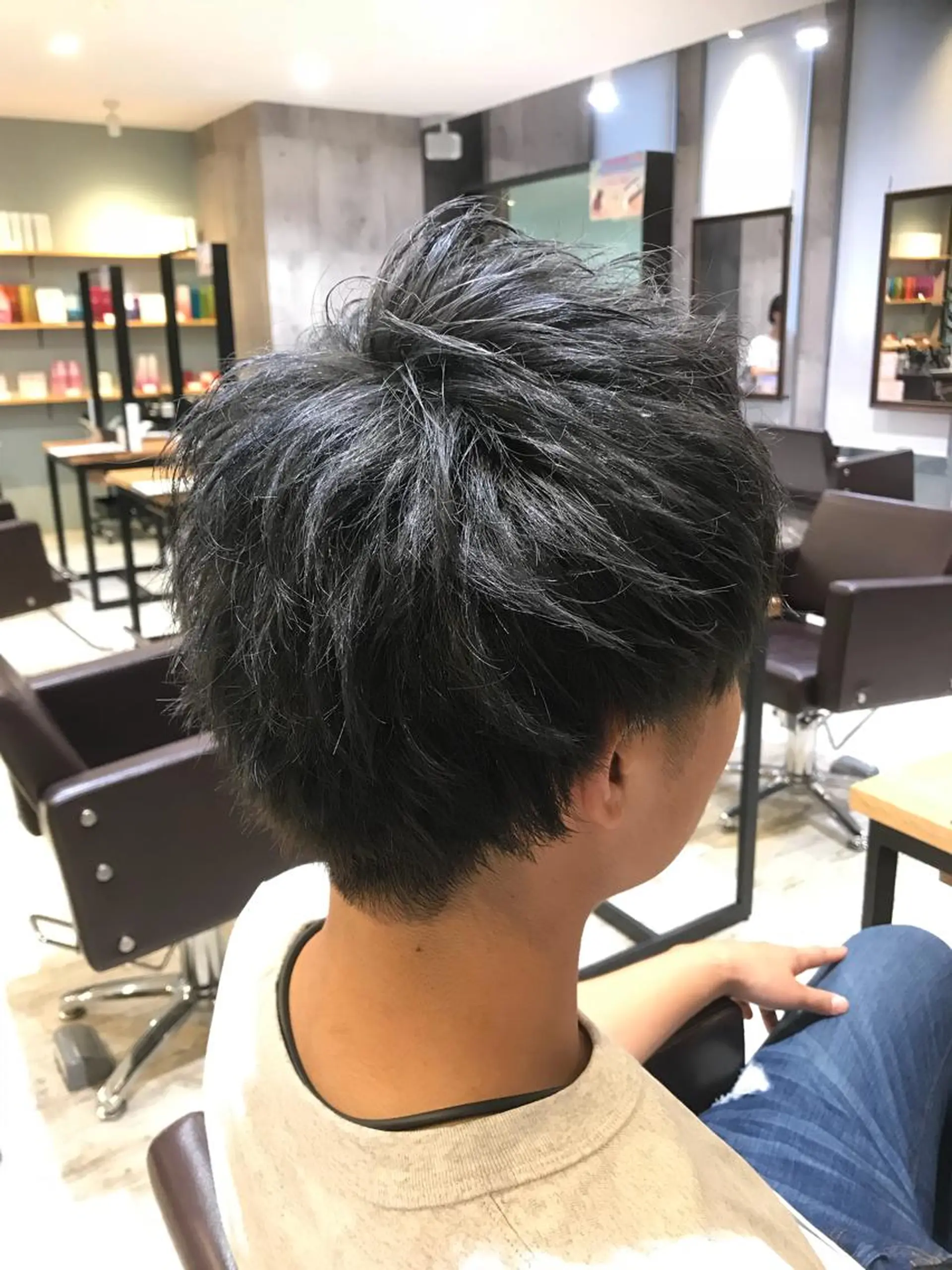 ショート カラー パーマ ヘアアレンジ メンズ キッズ ネイル マツエク・マツパ カット ヘアカラー EnBlesS西宮 マンツーマン神道有基のヘアスタイル