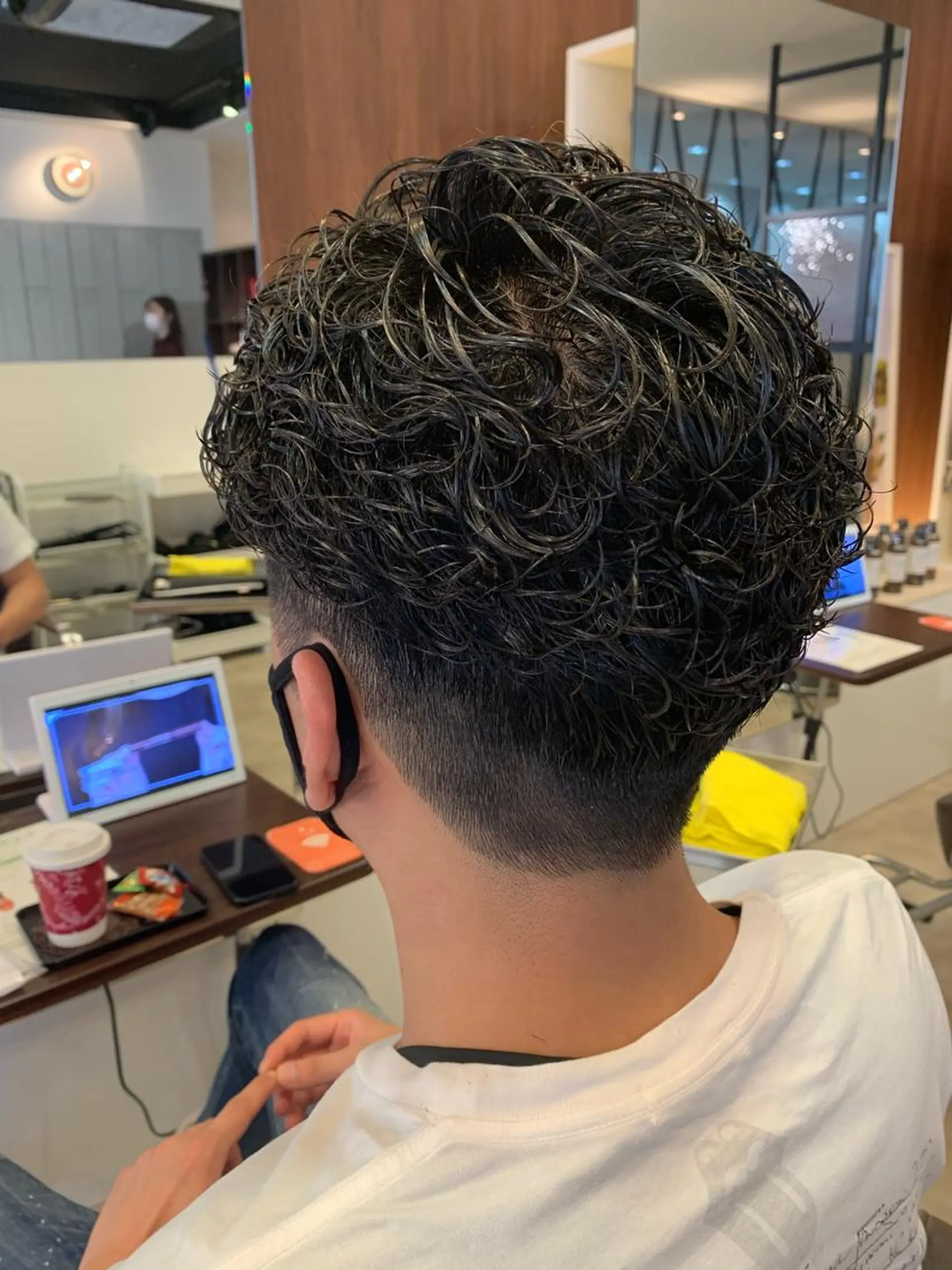 ショート メンズパーマ/難波/ 心斎橋　室園亮佑のヘアスタイル