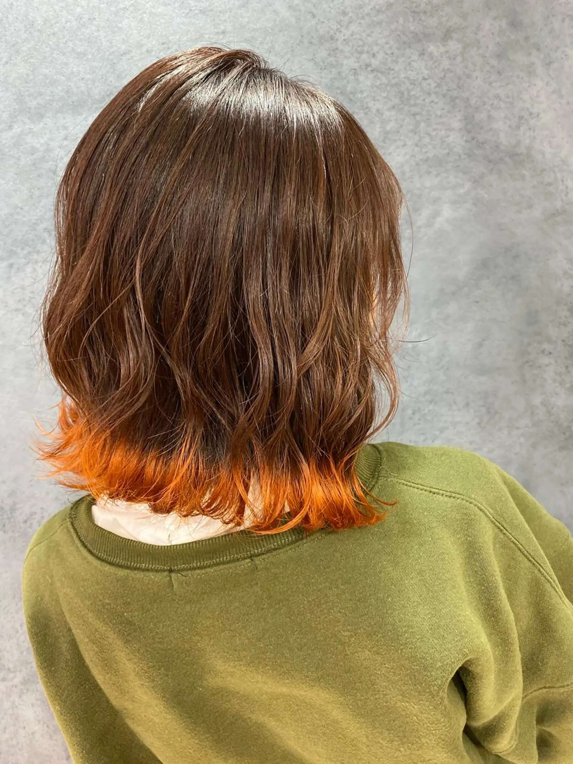 セミロング カラー ヘアアレンジ メンズ キッズ ネイル マツエク・マツパ ヘアカラー トリートメント GO TODAY SHAiRE SALON所属・透明感カラー🤎 ゆりのヘアスタイル