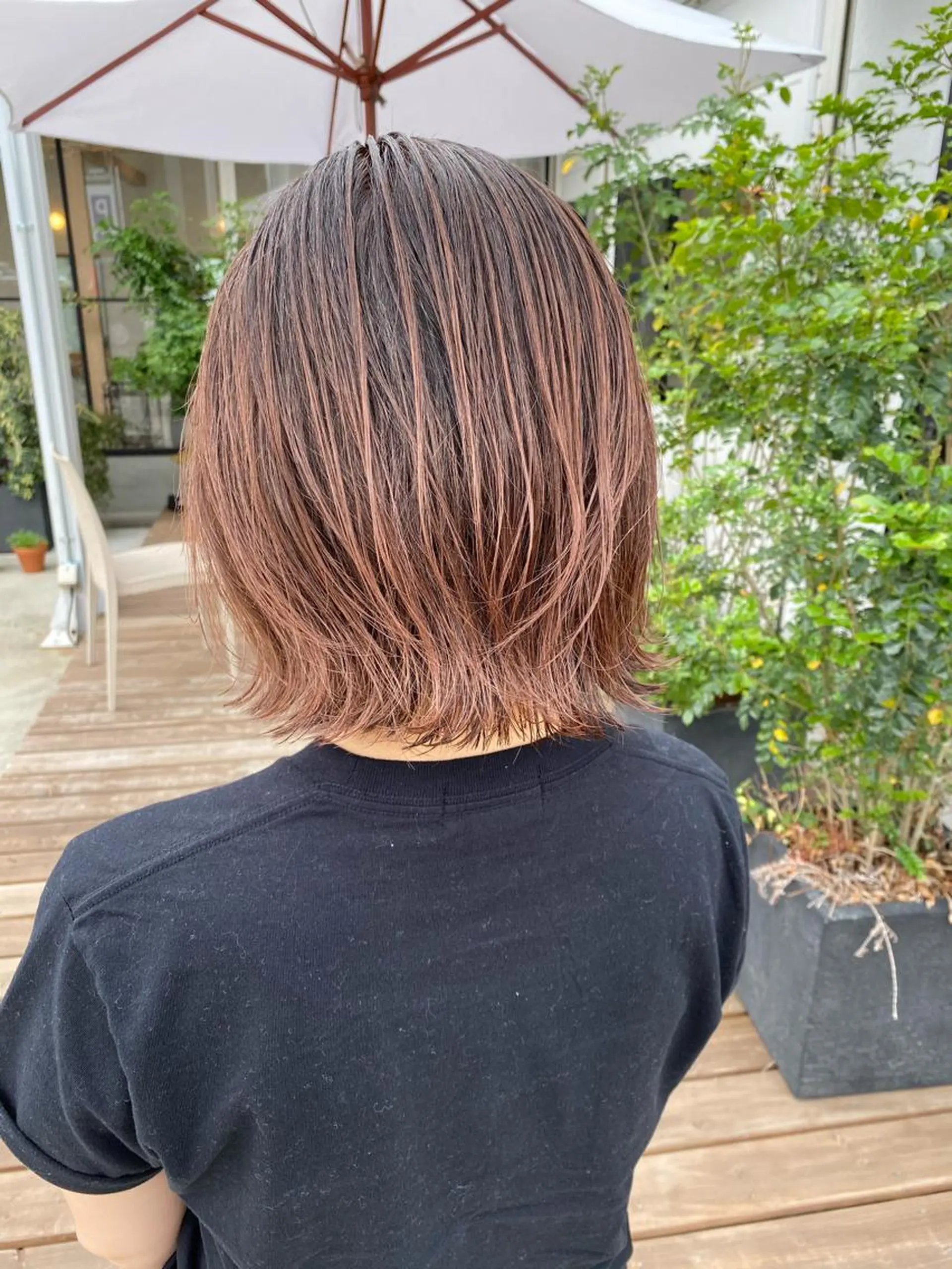 ミディアム カラー 鍵谷 公宏のヘアスタイル