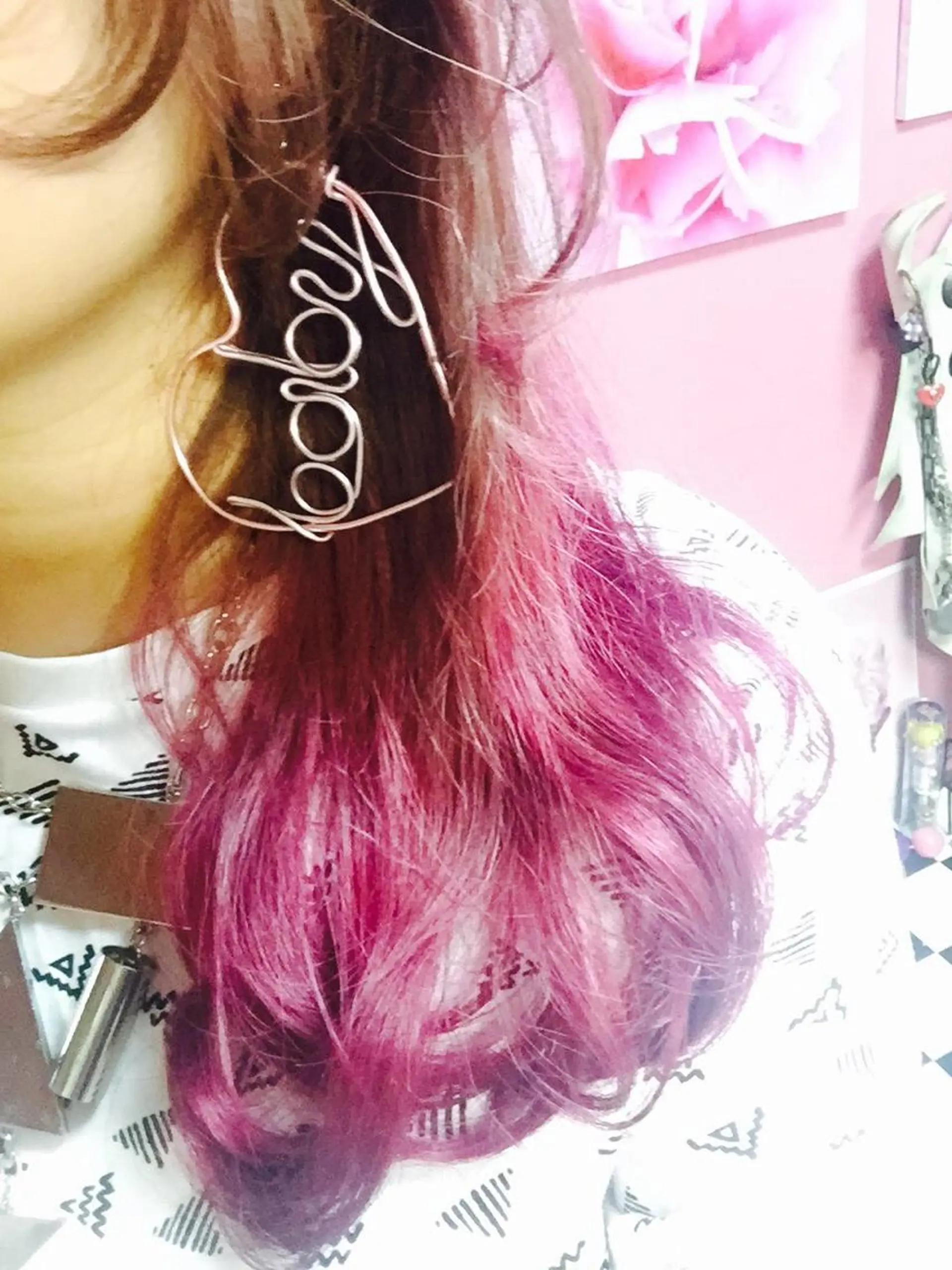 セミロング カラー 福島 純子のヘアスタイル