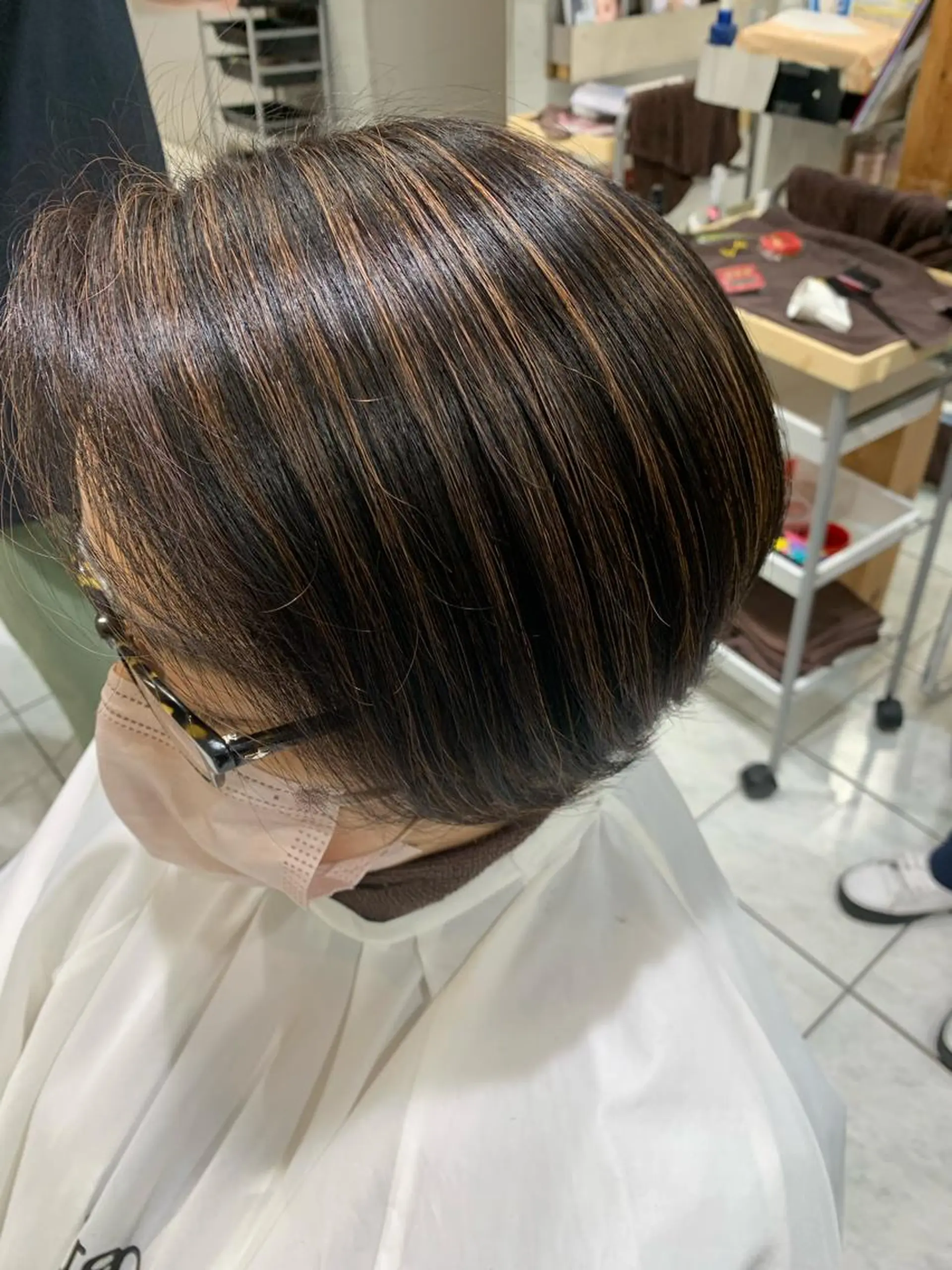 ミディアム アライズ所属・✨髪質改善✨ブリーチ 無しカラー山下竣介のヘアスタイル