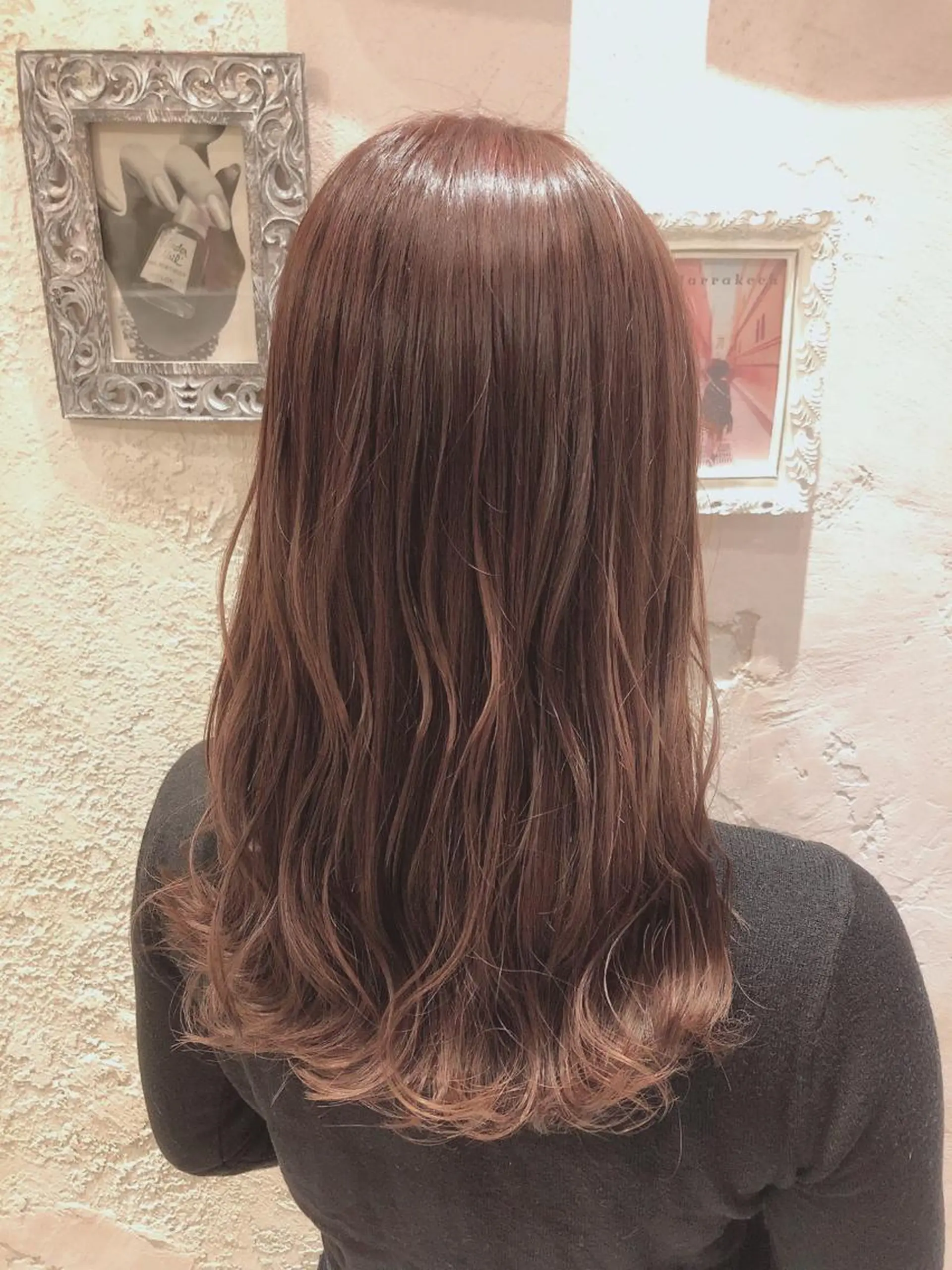 ミディアム カット ヘアカラー トリートメント 代表山口ひな 髪質改善のプロのヘアスタイル