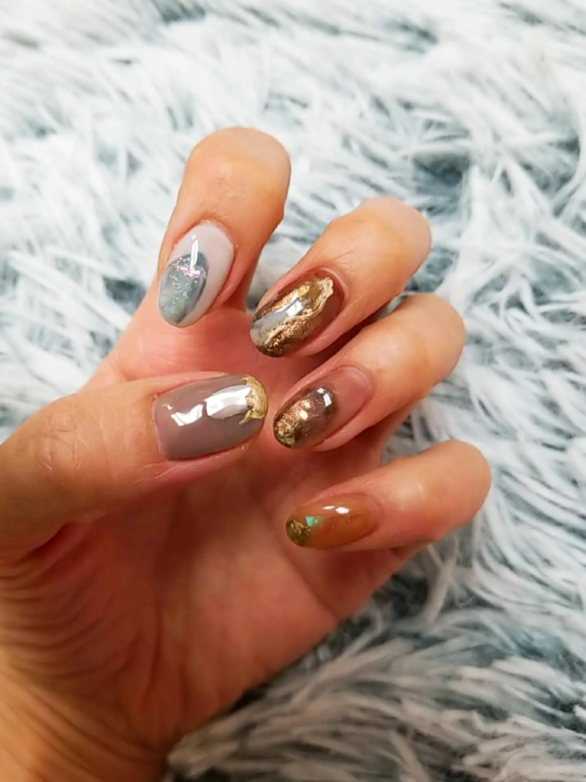 ネイル アートネイル ジェルネイル 持ち込み ニュアンスネイル パラジェル 河野ちえ (雑誌掲載サロン)のネイルデザイン