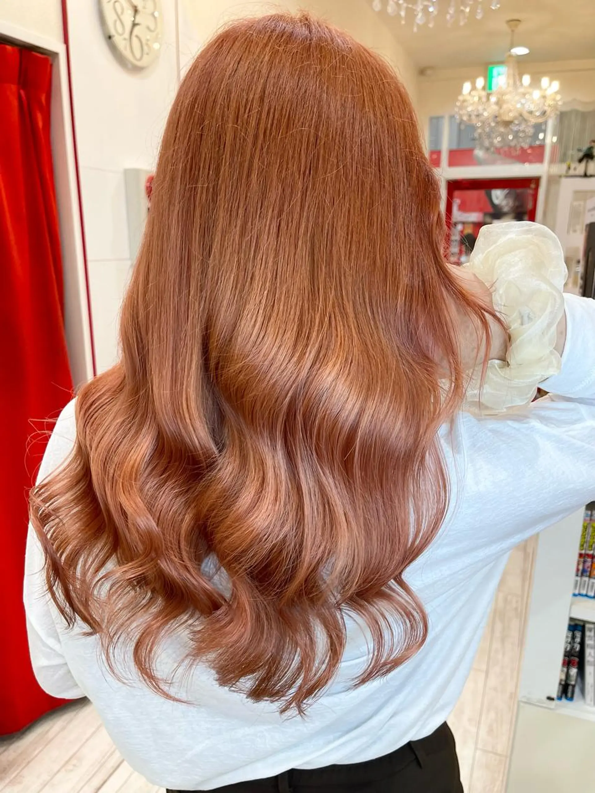 カラー オレンジ ピンクカラー カット ヘアカラー 名古屋のピンク好き かずくん🦩のヘアスタイル