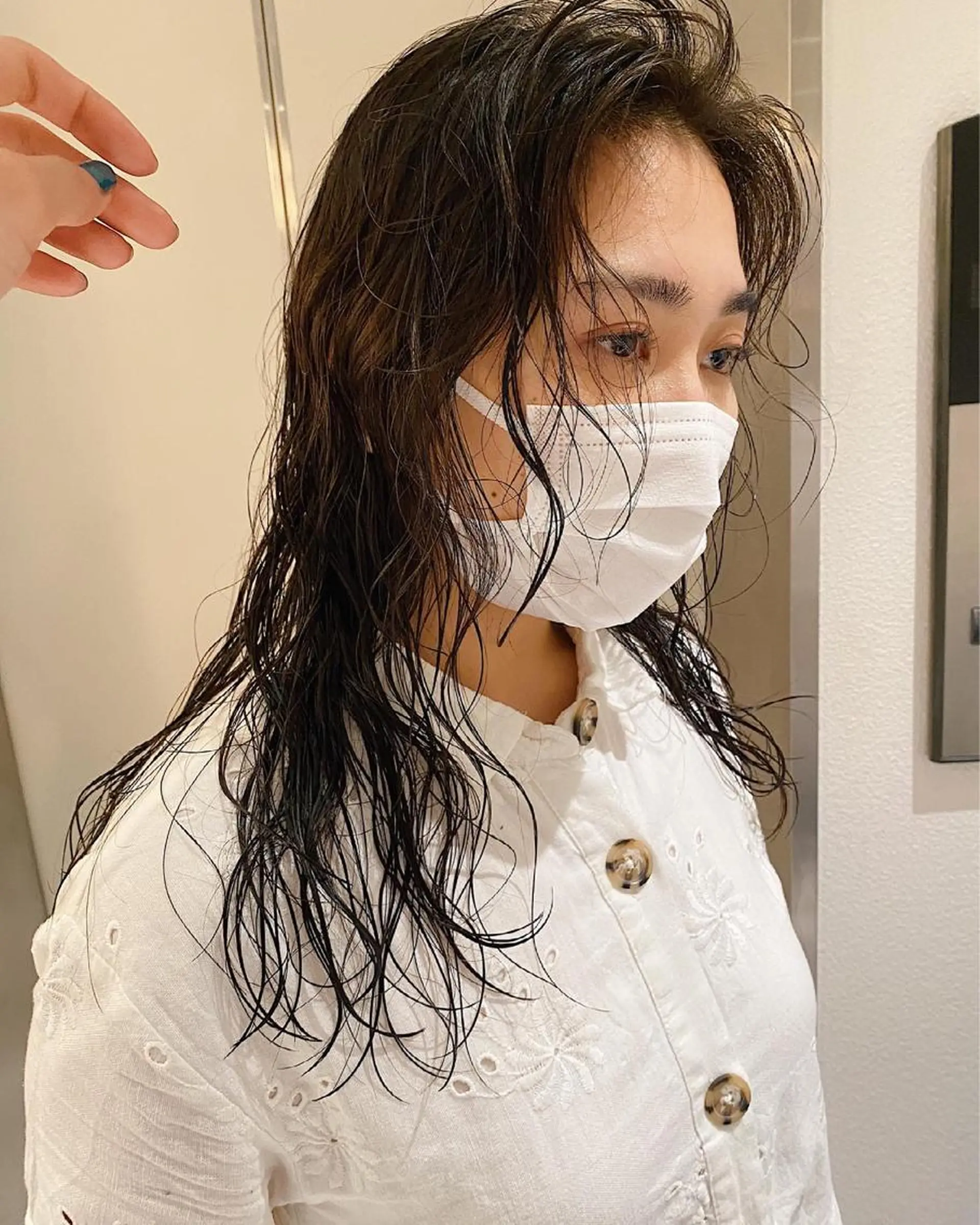 セミロング パーマ セミロングパーマ 🍸nana/透明感 カラー/レイヤー✨のヘアスタイル