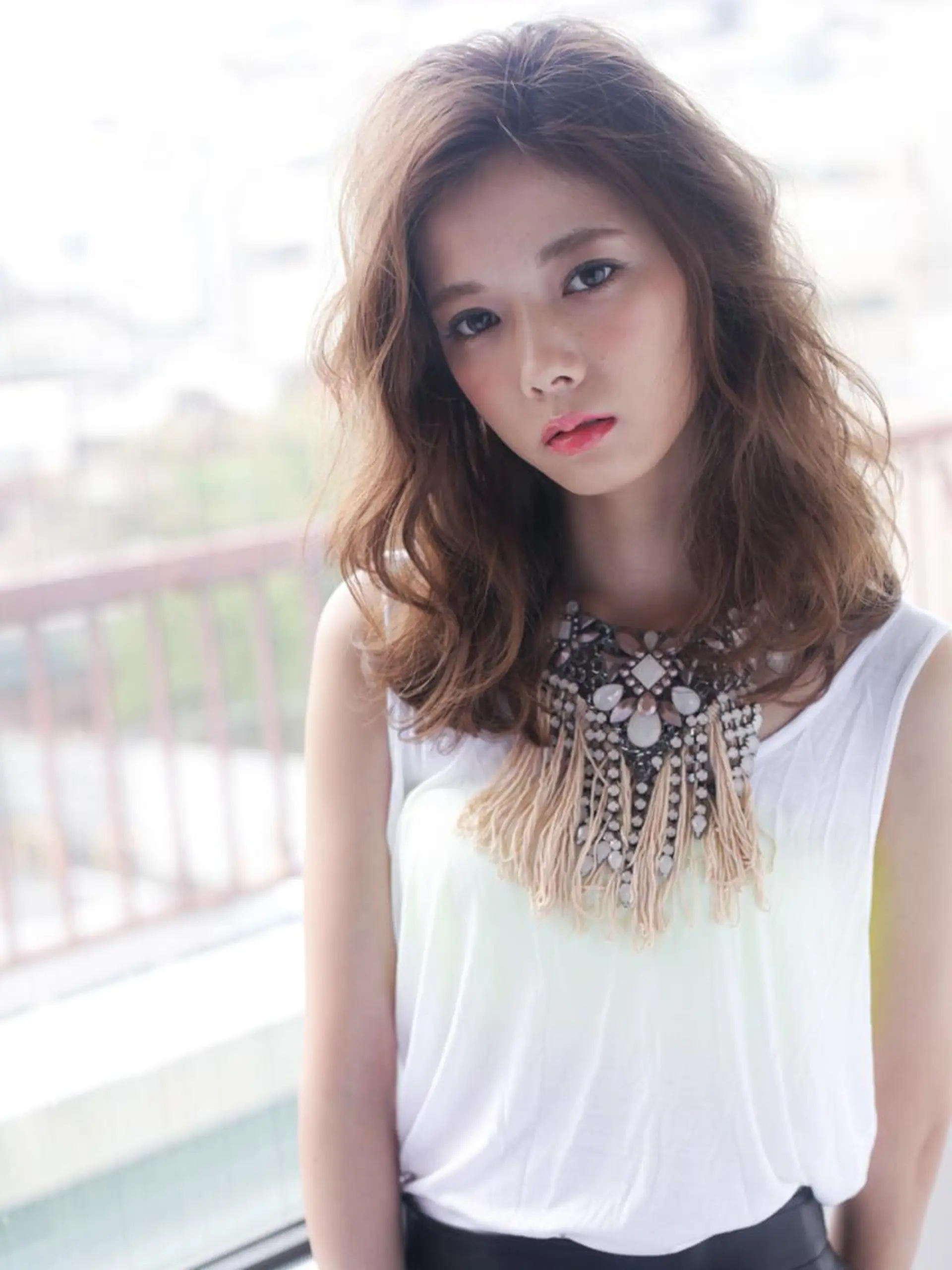 セミロング カラー ベージュカラー 透明感カラー カット ヘアカラー ✂️小顔カット✂️ 山本有紀のヘアスタイル