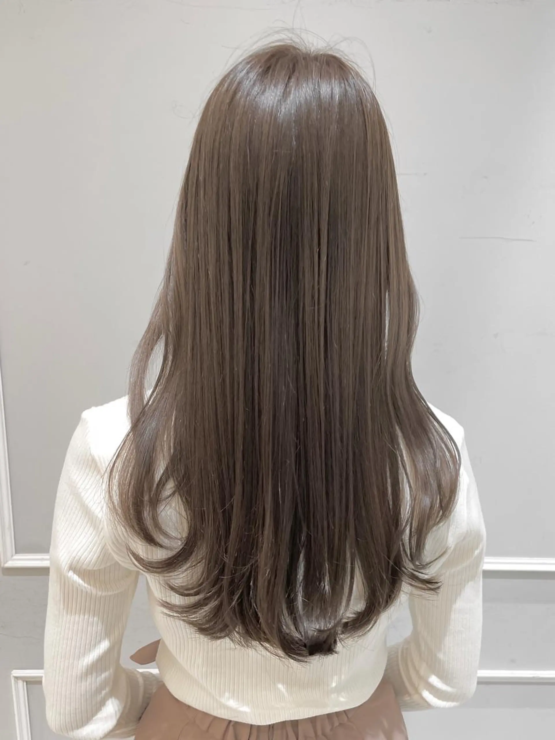 セミロング カラー ブルーカラー 透明感カラー グレージュ バイオレットカラー カット ヘアカラー トリートメント 💎小顔前髪&髪質 改善カラー💎片桐のヘアスタイル