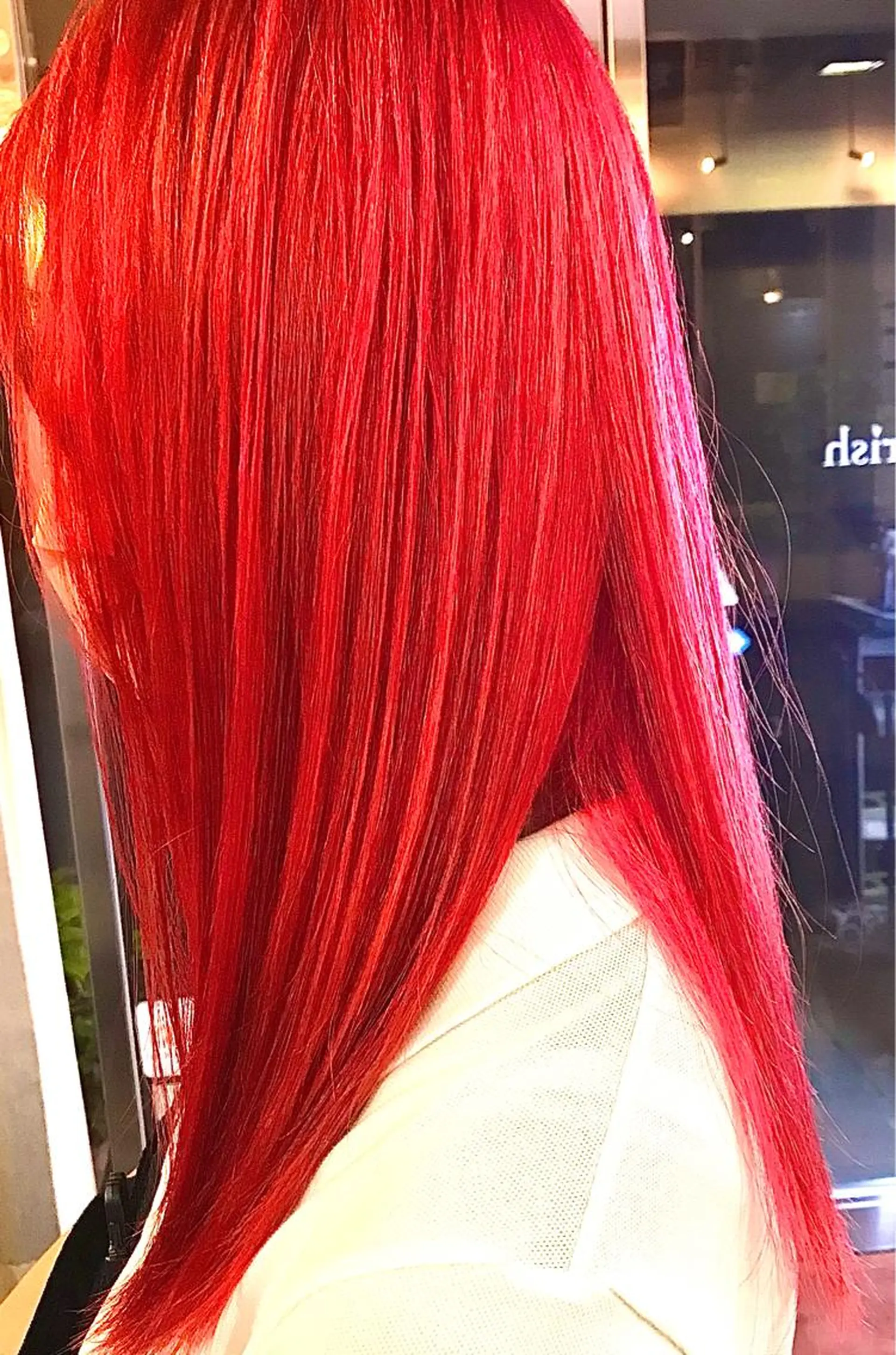 ロング カラー レッドカラー 💎透明感カラー特化 💎TAISEIのヘアスタイル