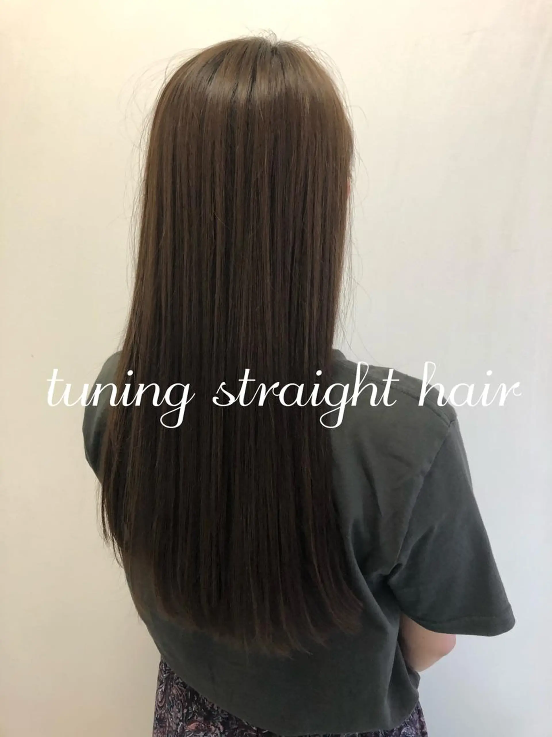 ロング ヘアカラー 縮毛矯正 トリートメント 透明感カラー REIのヘアスタイル