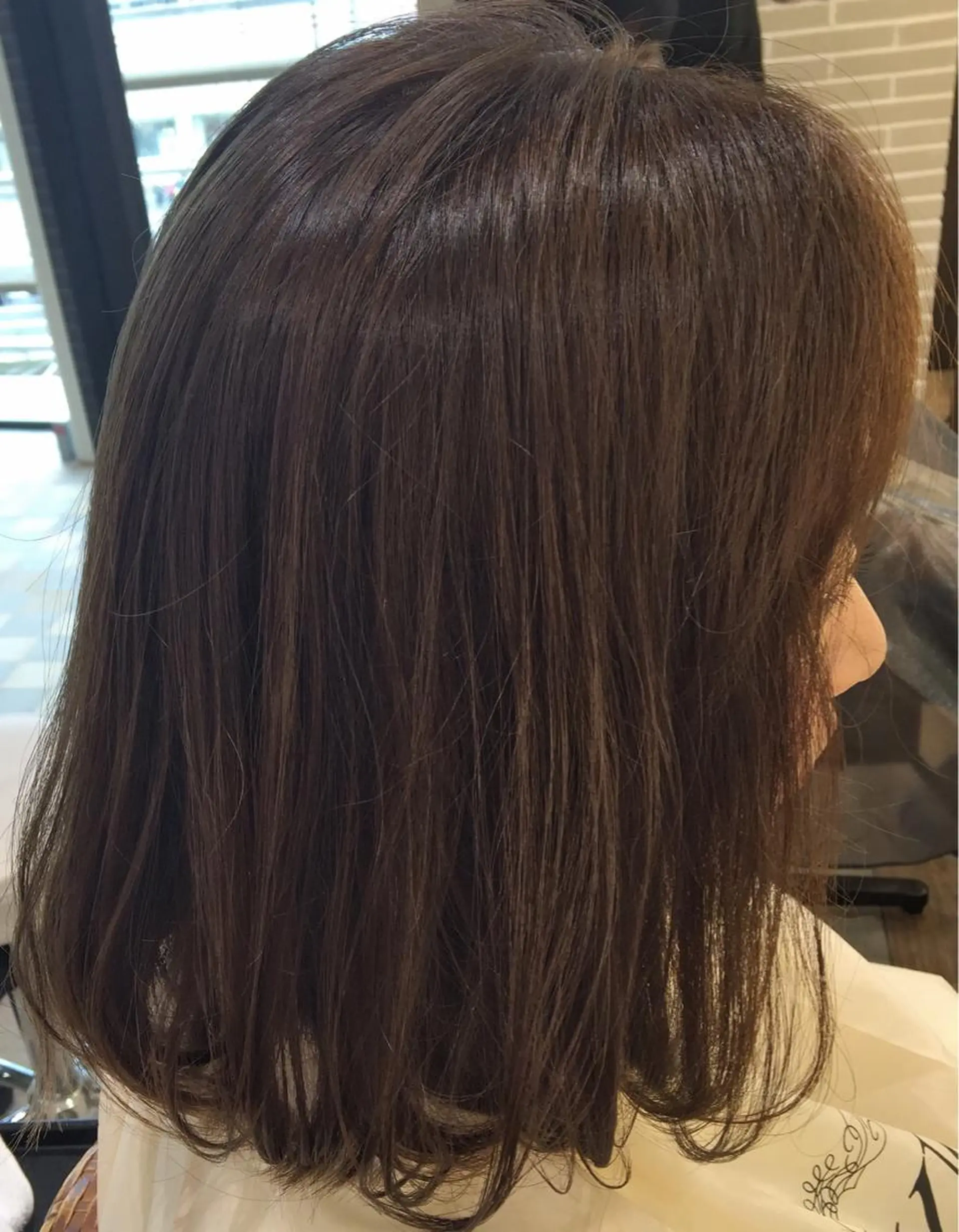 ミディアム カラー ヘアアレンジ カット ヘアカラー トリートメント 山北 咲子のヘアスタイル