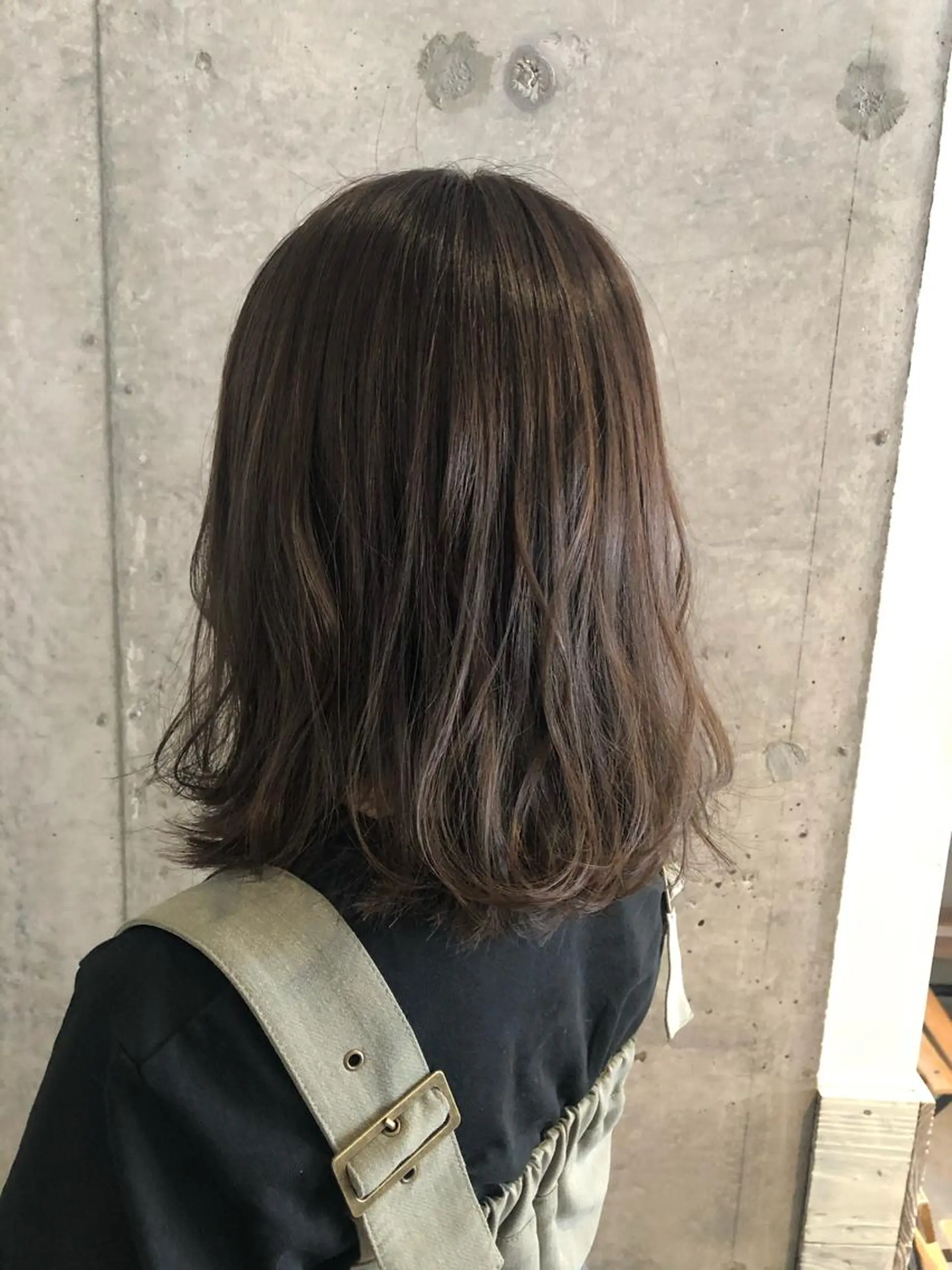 セミロング カラー ベージュカラー 圧倒的な質感🧡 髪質改善/丸山晴菜のヘアスタイル