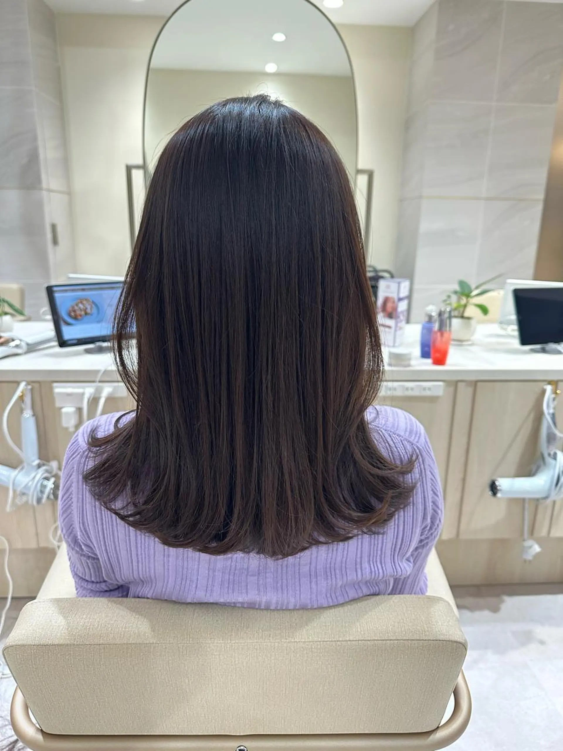 ロング 韓国風ヘア ハイライト無料 韓国ヘア/レイヤーのヘアスタイル