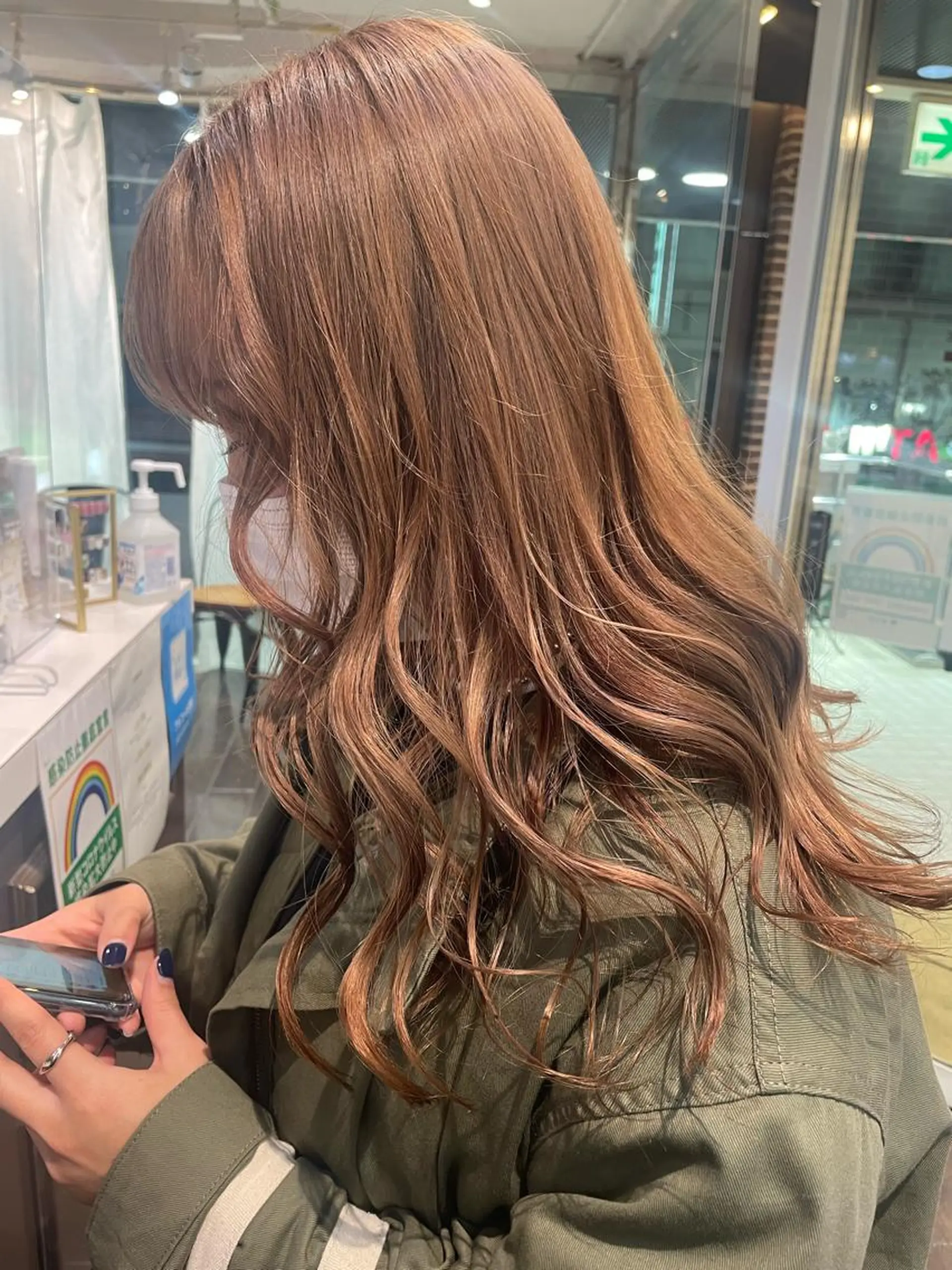 ミディアム カラー ベージュカラー ブリーチ ミルクティーベージュ ヘアカラー トリートメント 韓国ヘア🦋 MIYUのヘアスタイル