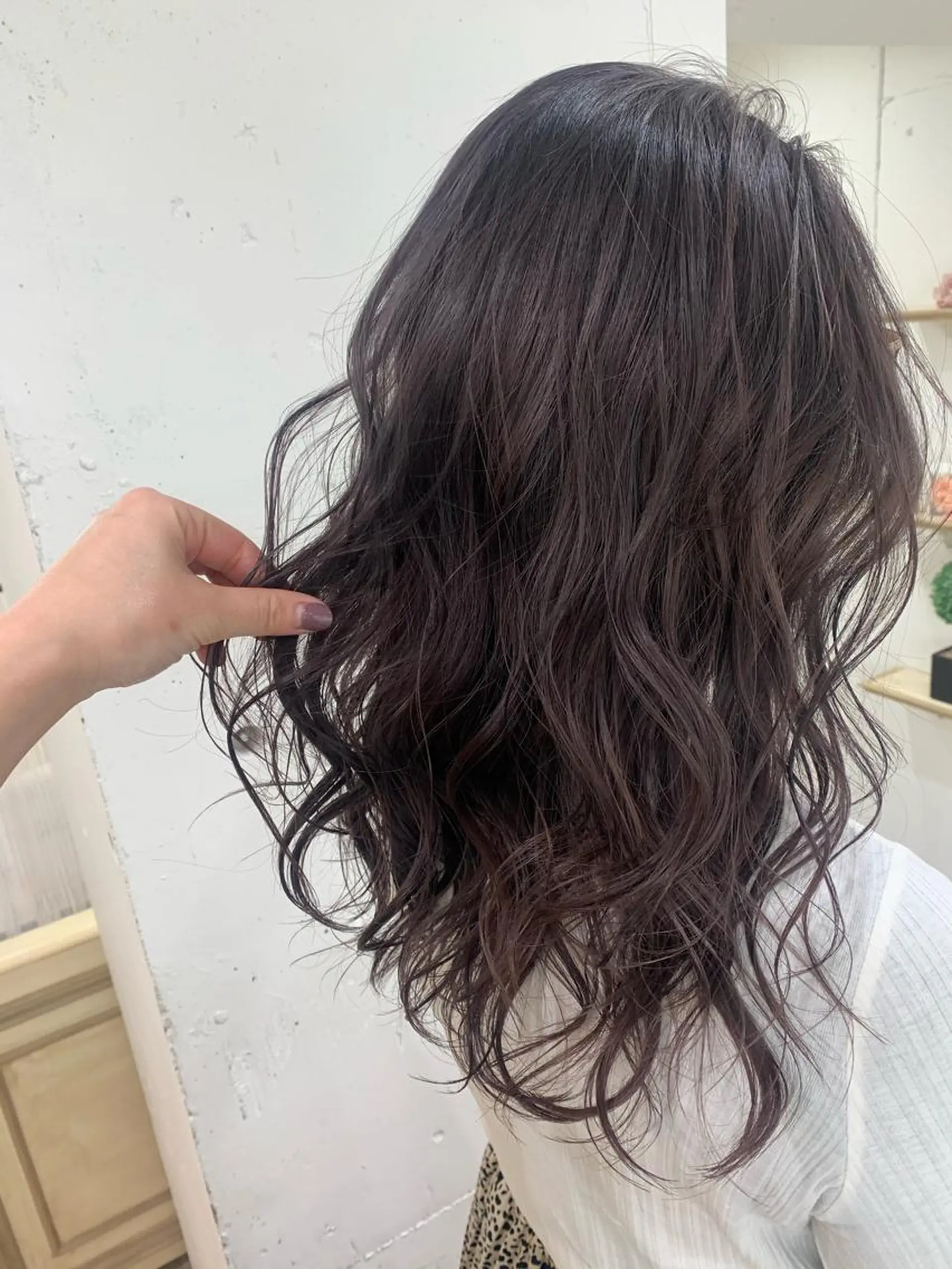 ロング カラー パープルカラー ヘアカラー トリートメント 🍑艶髪✖️暖色系 ✨momoka🍑のヘアスタイル