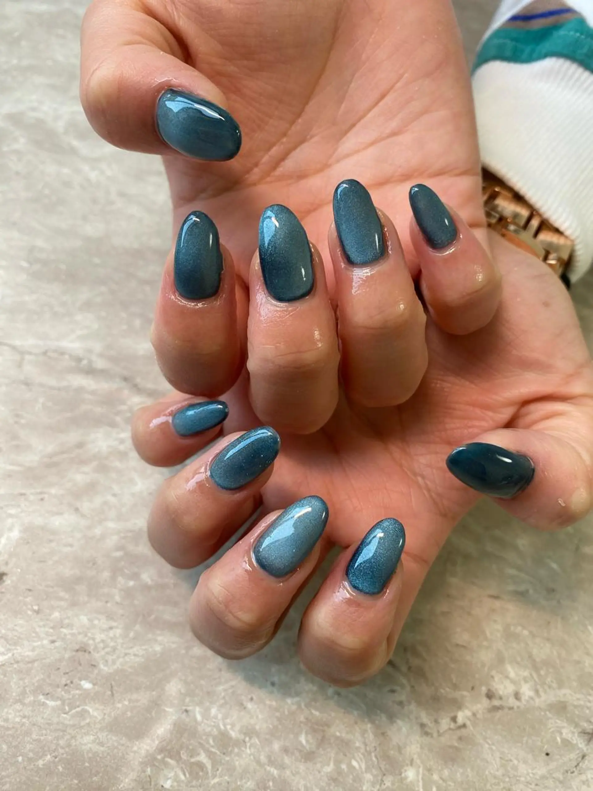 ネイル マグネットネイル ニュアンスネイル linoa nailのネイルデザイン