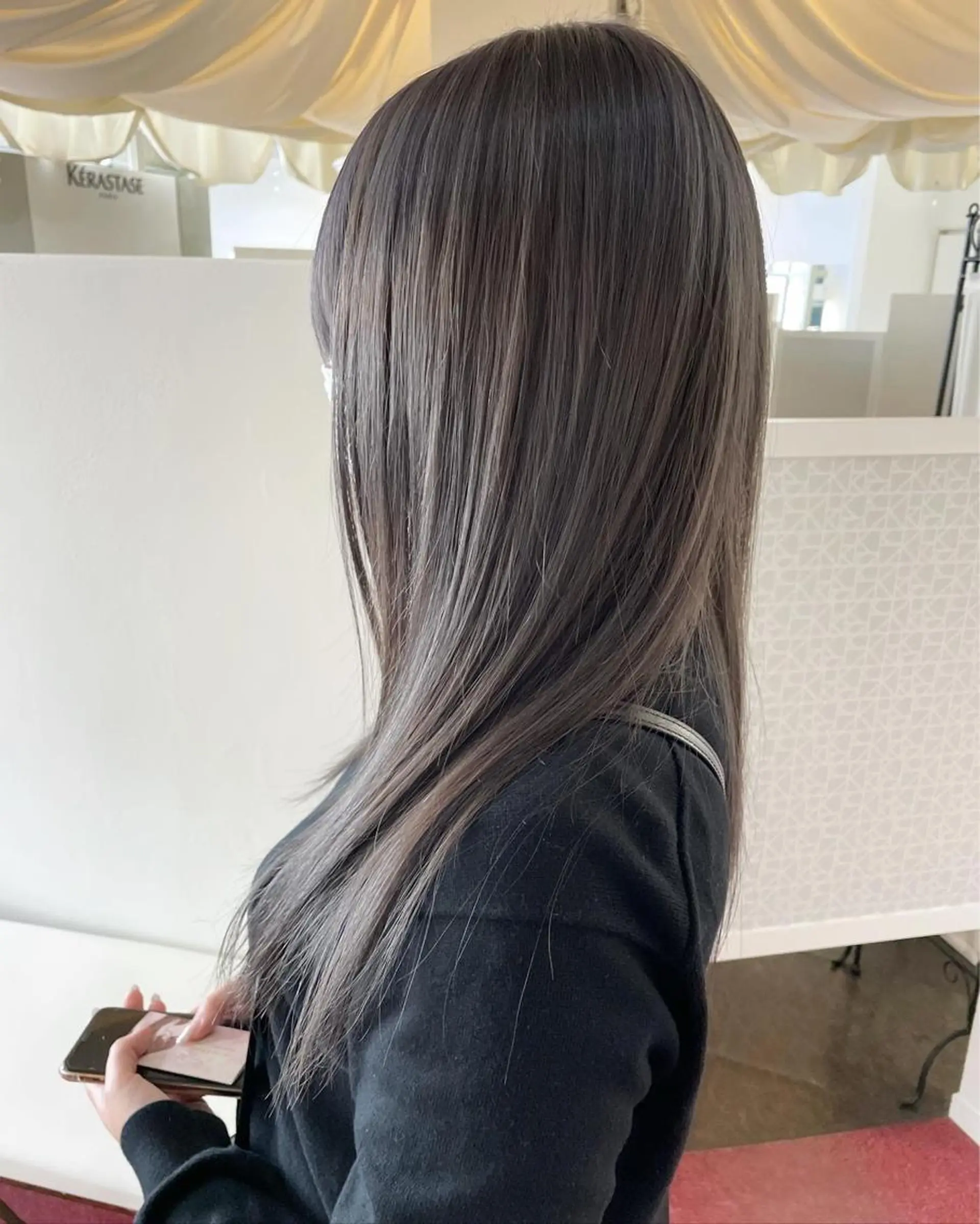 ロング カラー 透明感カラー カット ヘアカラー トリートメント 小松 巧のヘアスタイル