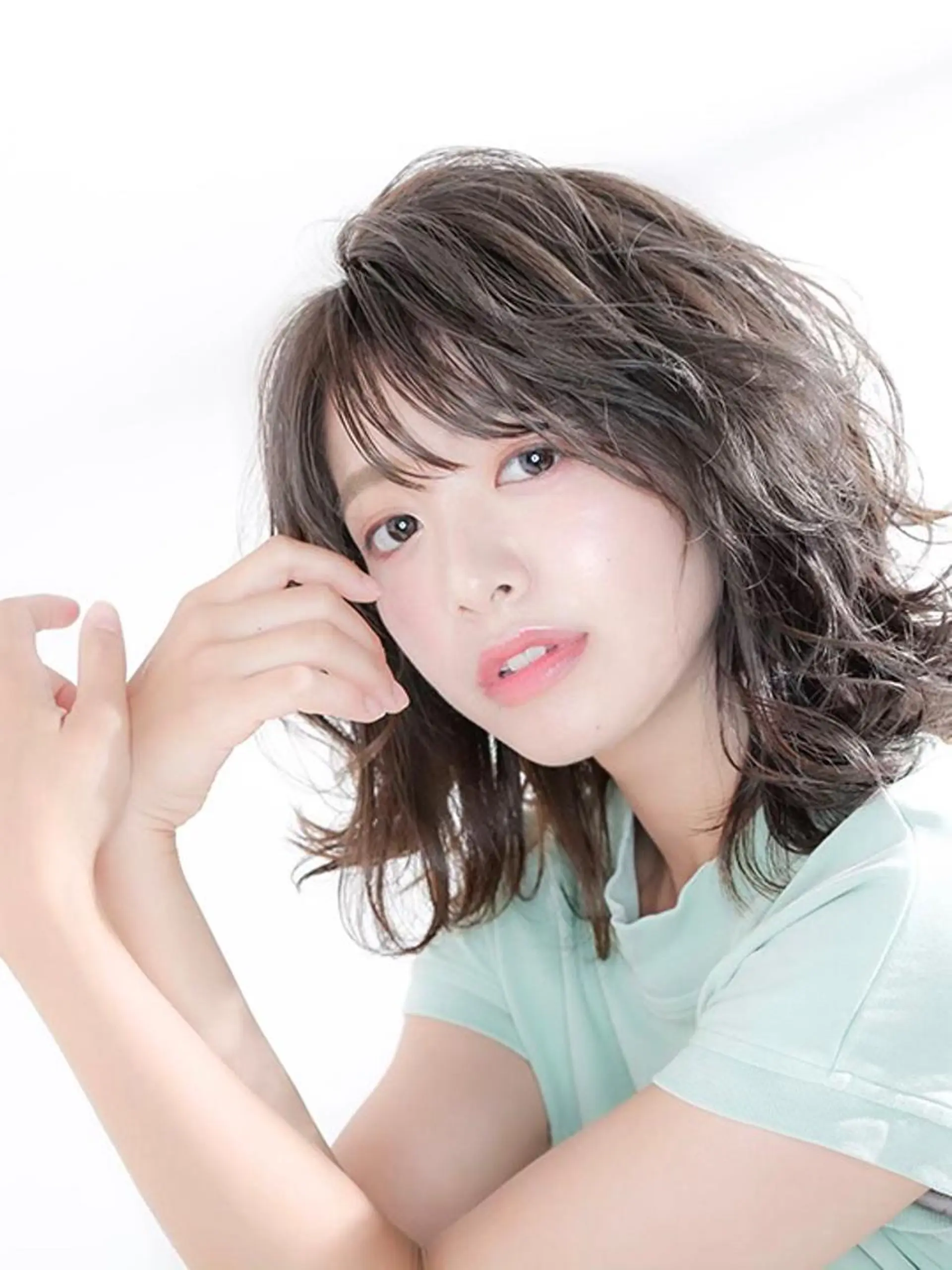 ミディアム ブリーチ/髪質改善 NYNY大久保のヘアスタイル