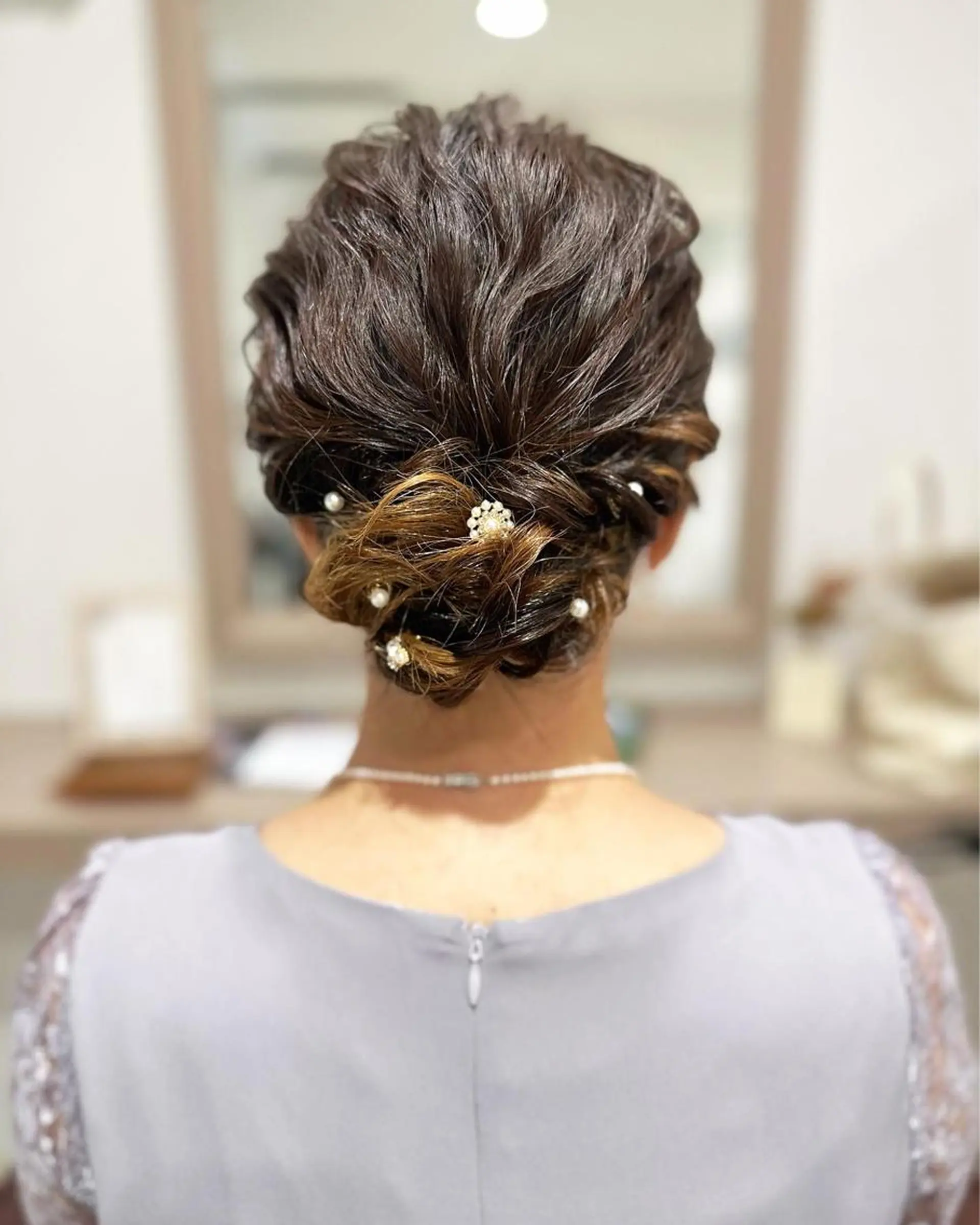 セミロング ヘアセット 荒木 ひろかのヘアスタイル