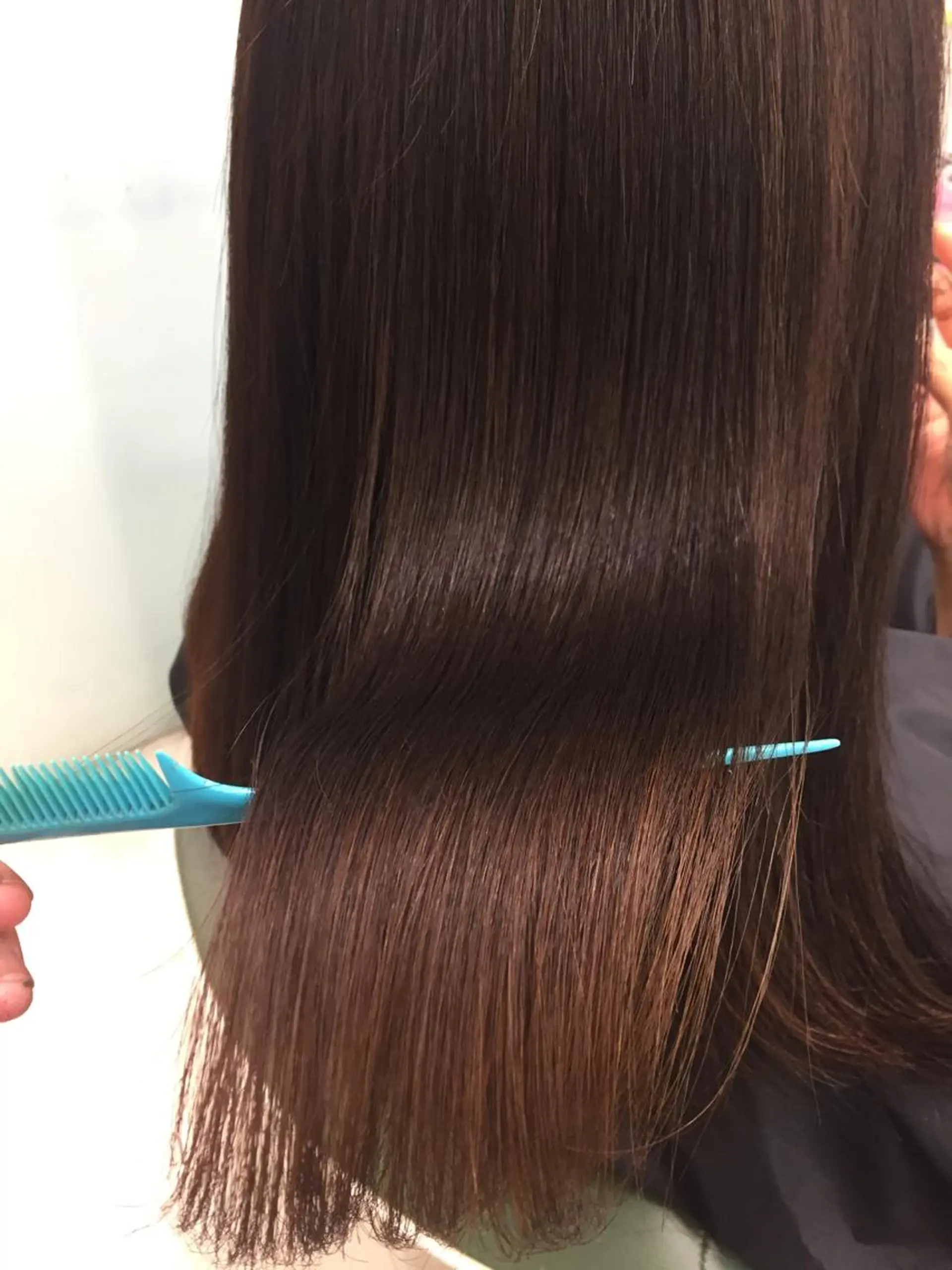 セミロング 縮毛矯正 archange 大井川のヘアスタイル