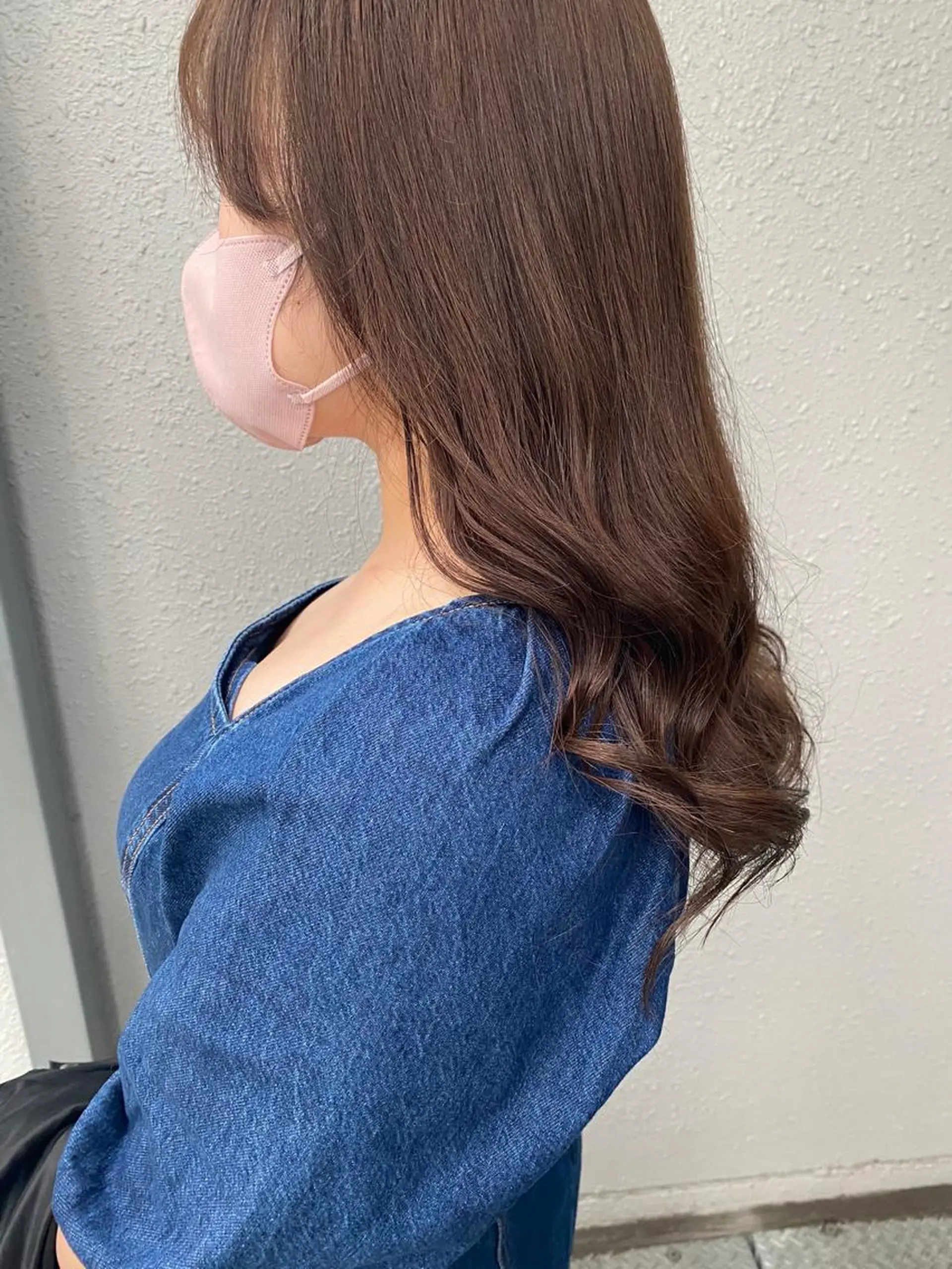 ロング カラー 後藤紗英/髪質改善 /オリーブベージュのヘアスタイル