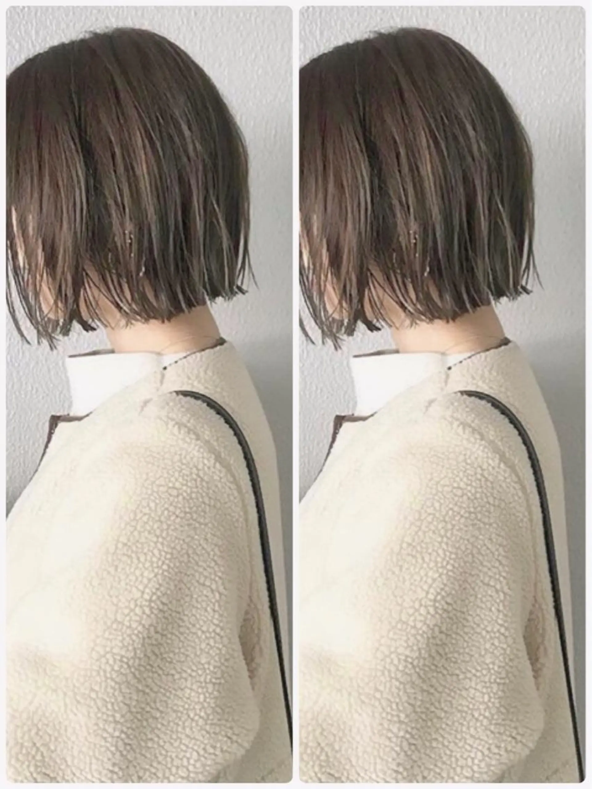 ショート カラー ヘアアレンジ ショートボブ ベージュカラー モカベージュ ボブ ショートヘア topstylist 芳賀みなみのヘアスタイル