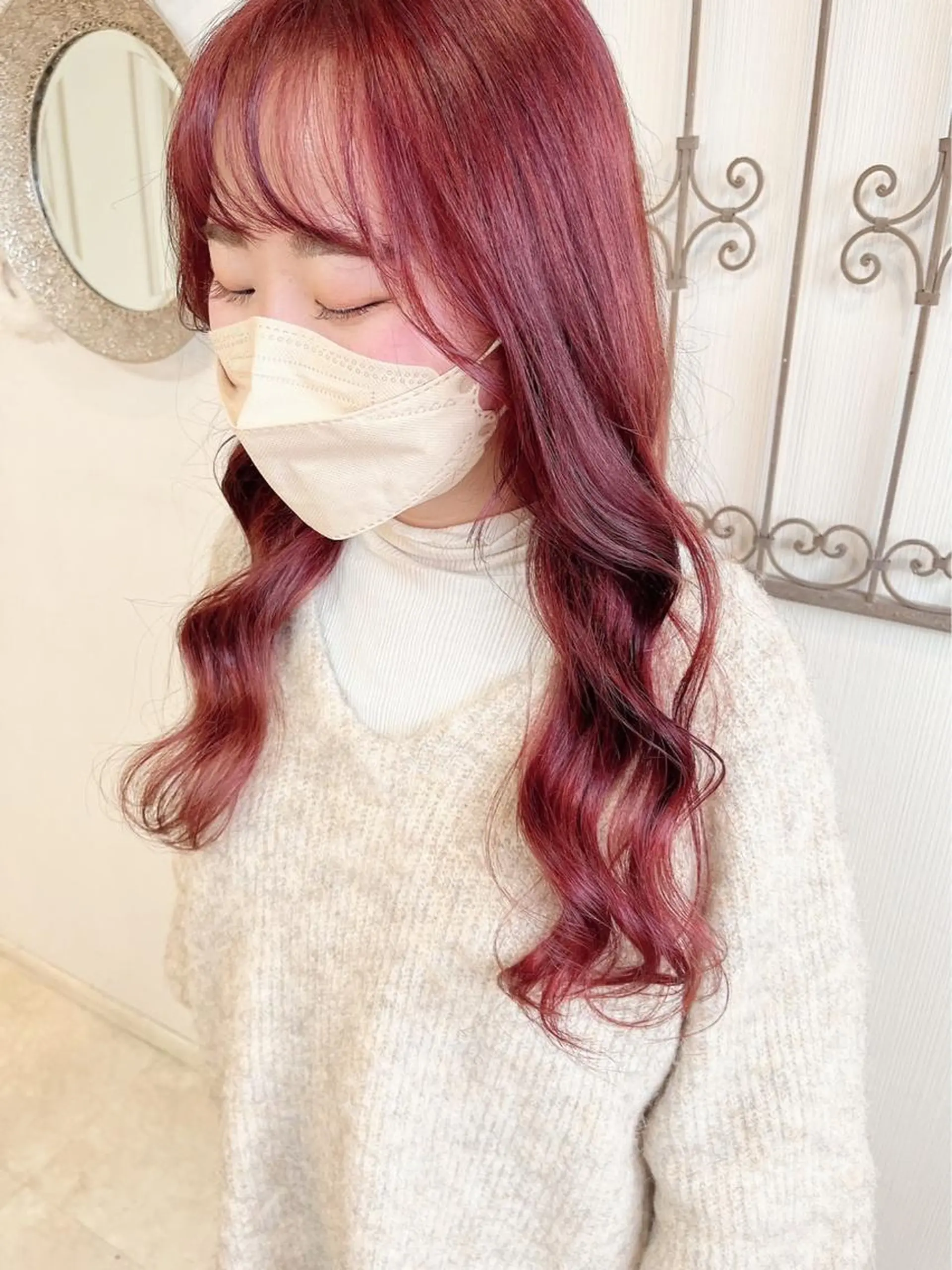 ロング カラー 🩶韓国艶髪🇰🇷 下本夕綺のヘアスタイル