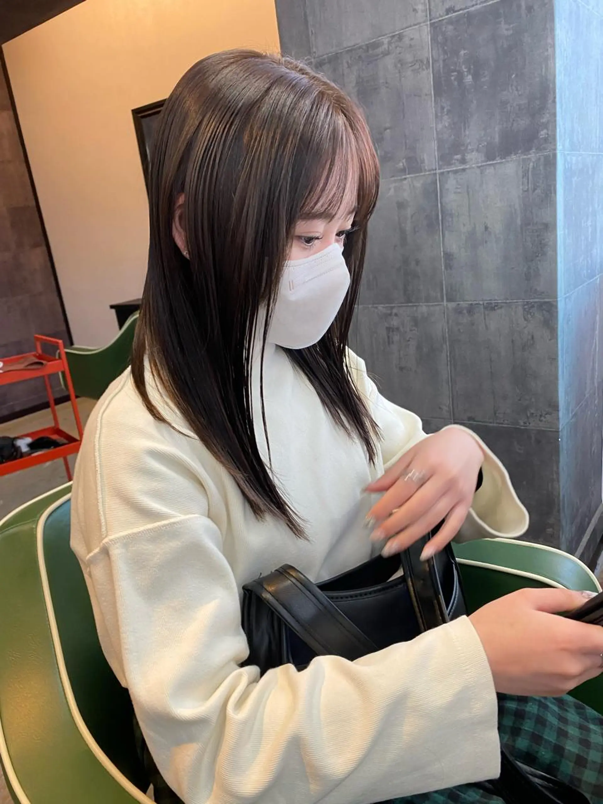 ミディアム カラー パーマ ヘアアレンジ メンズ キッズ ネイル マツエク・マツパ アイブロウ ヘアカラー トリートメント 広島/ボブ/レイヤー 🌿‬wakabaのヘアスタイル
