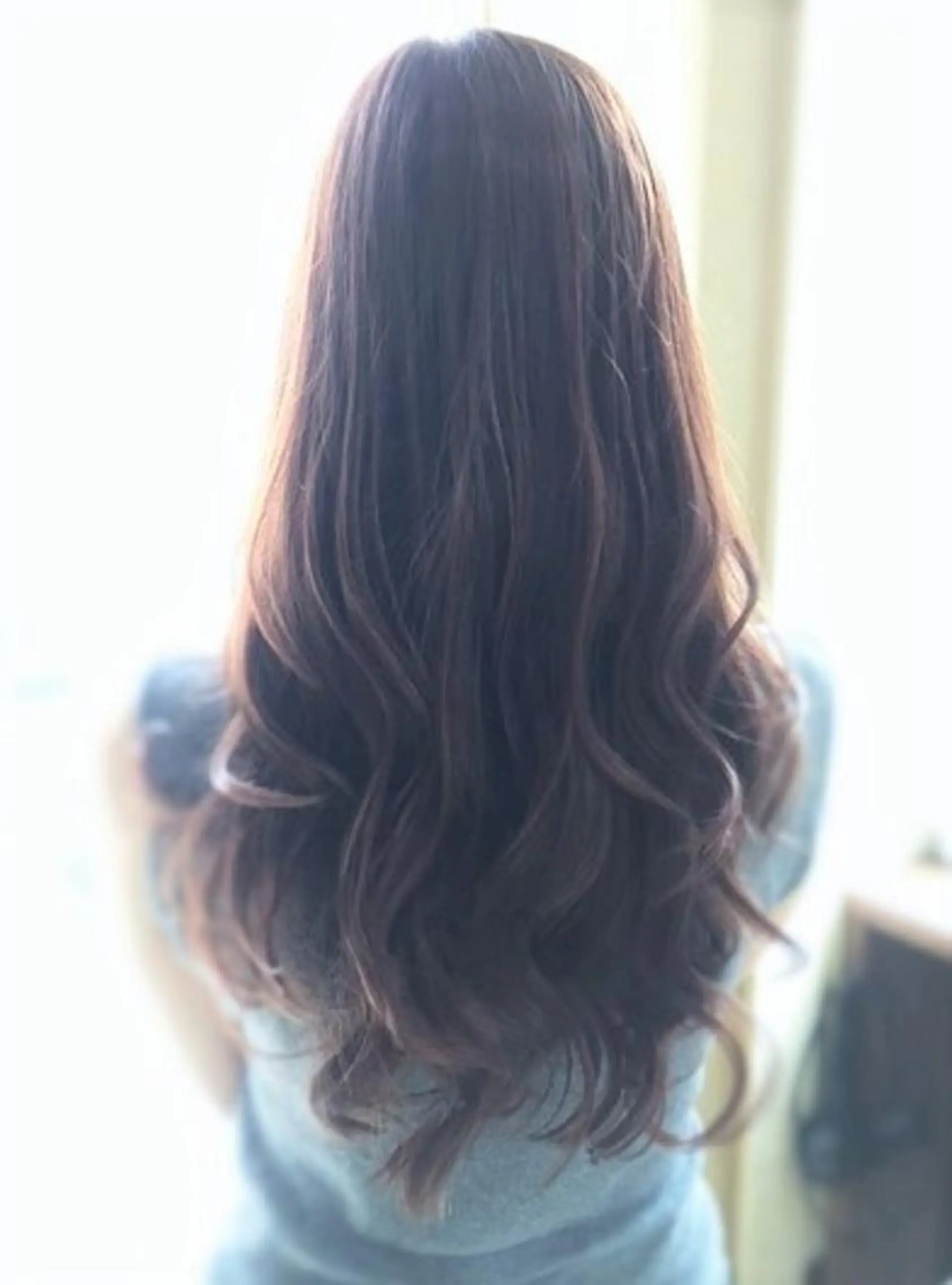 ロング パーマ カラー ヘアカラー パーマ トリートメント パピヨンロゼ 髪質改善/エクステのヘアスタイル