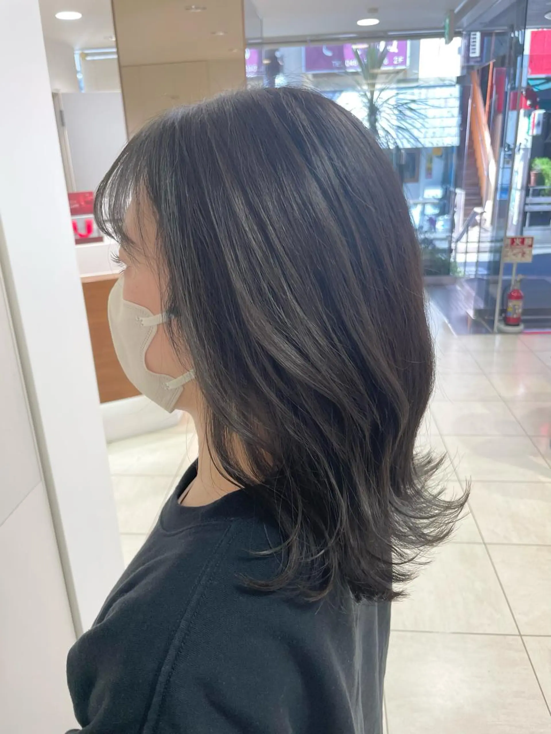 セミロング カラー ヘアアレンジ カット ヘアカラー トリートメント 【Sweep】おじま のぞみのヘアスタイル