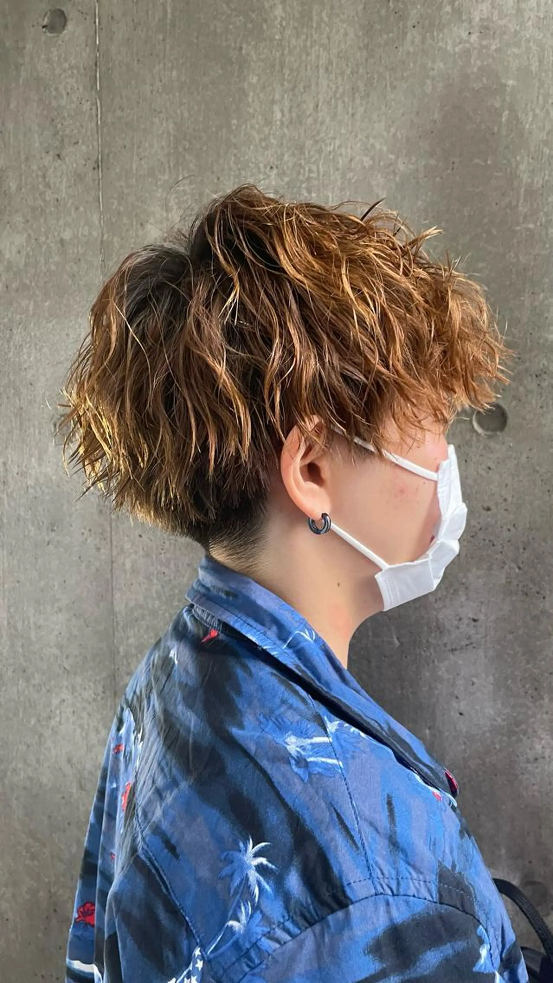 パーマ メンズ もりたみかこ 美容師お休み中のヘアスタイル