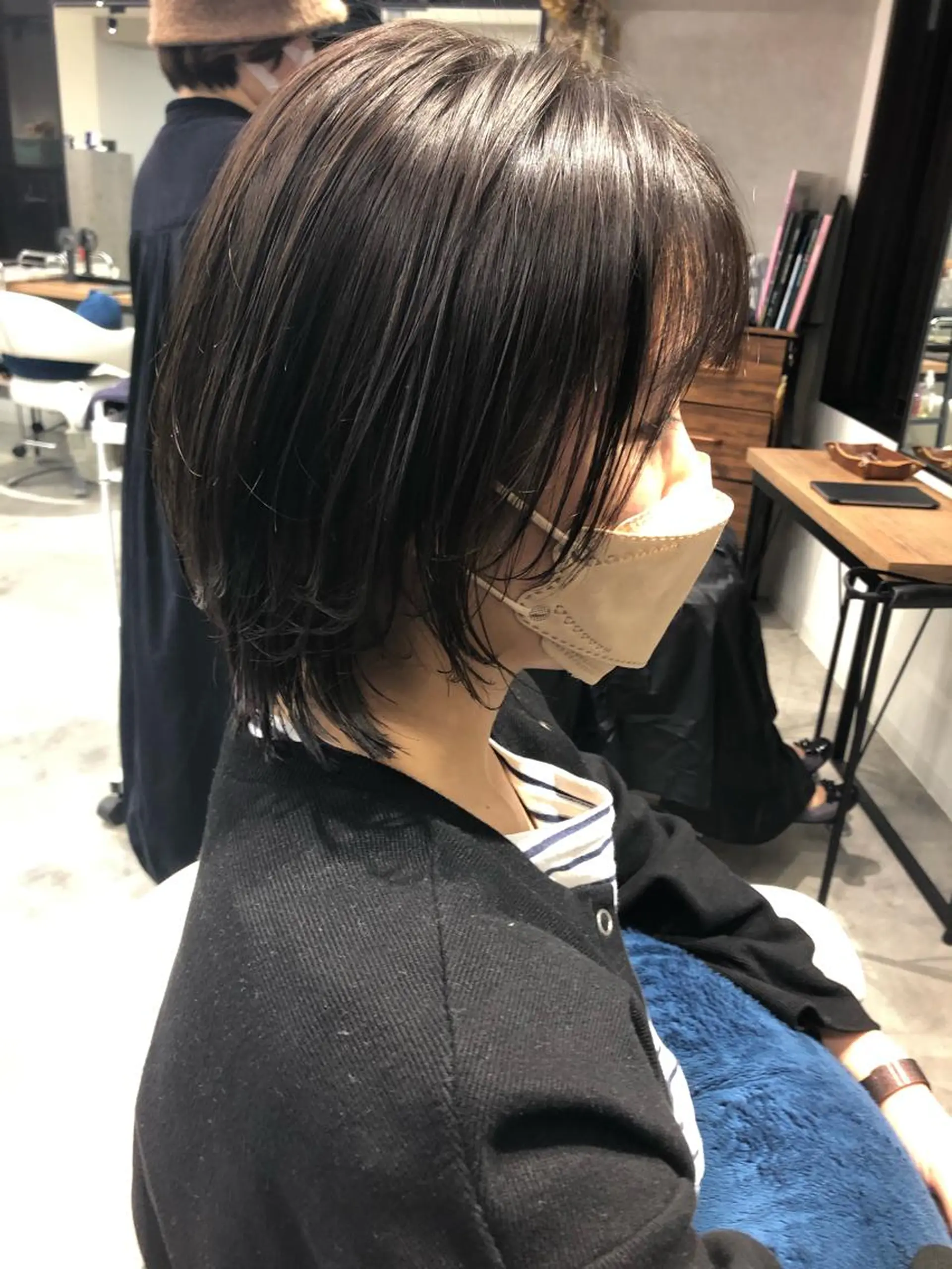 ミディアム ボブレイヤー ボブ レイヤーカット カット トリートメント Noyヨシモト ヒロトのヘアスタイル