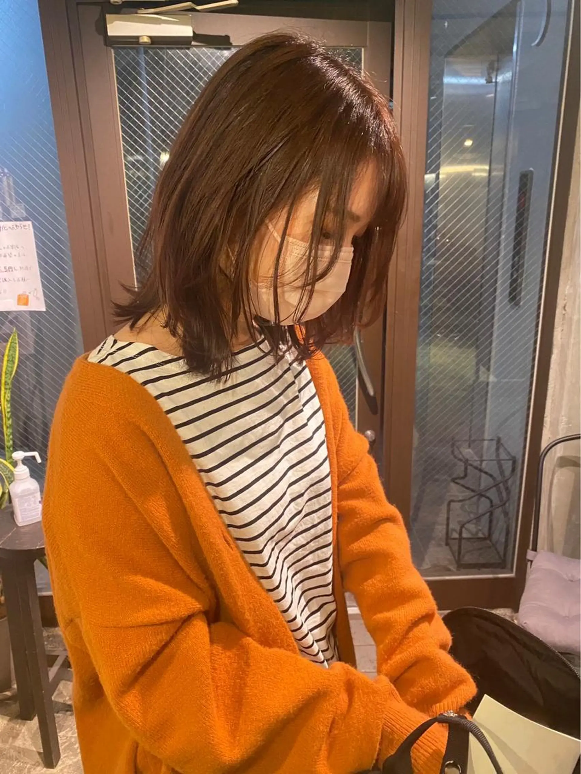 ミディアム カラー カット ヘアカラー むらたねね🌻 艶髪🫧韓国ヘアのヘアスタイル